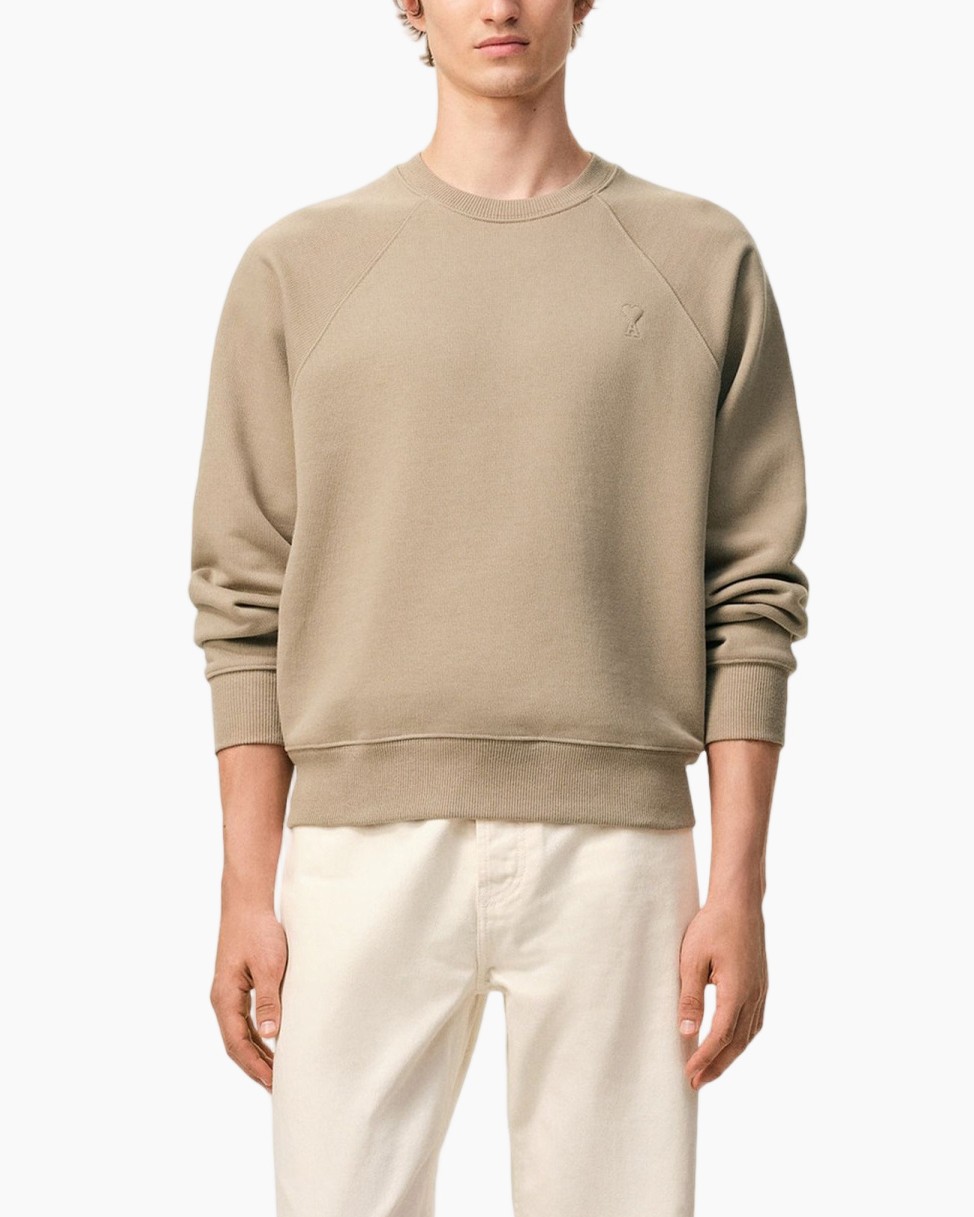 sweatshirt, beige, raglan, crew-neck, lang-sleeve