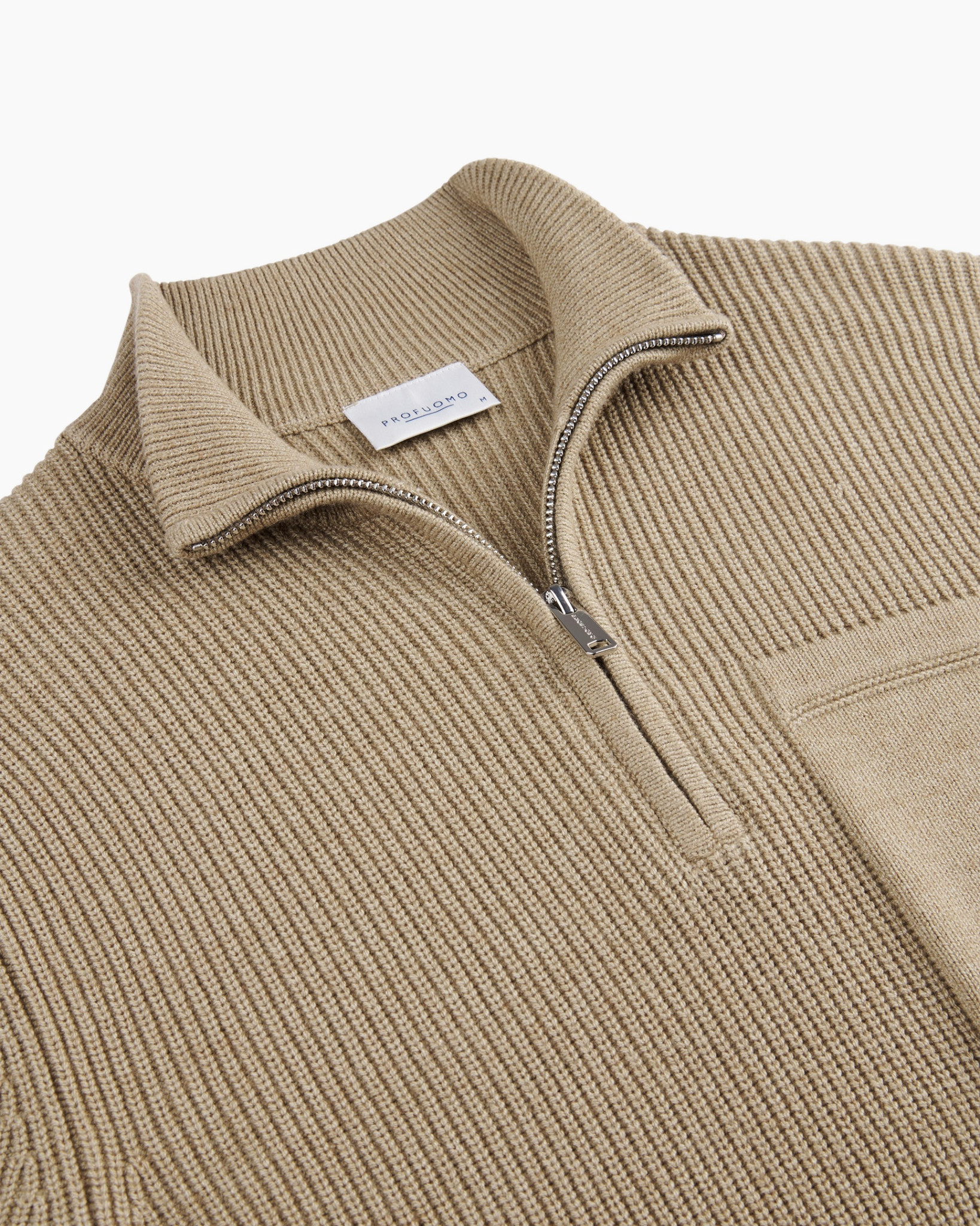 Trui Pullover Half Zip Beige Beige