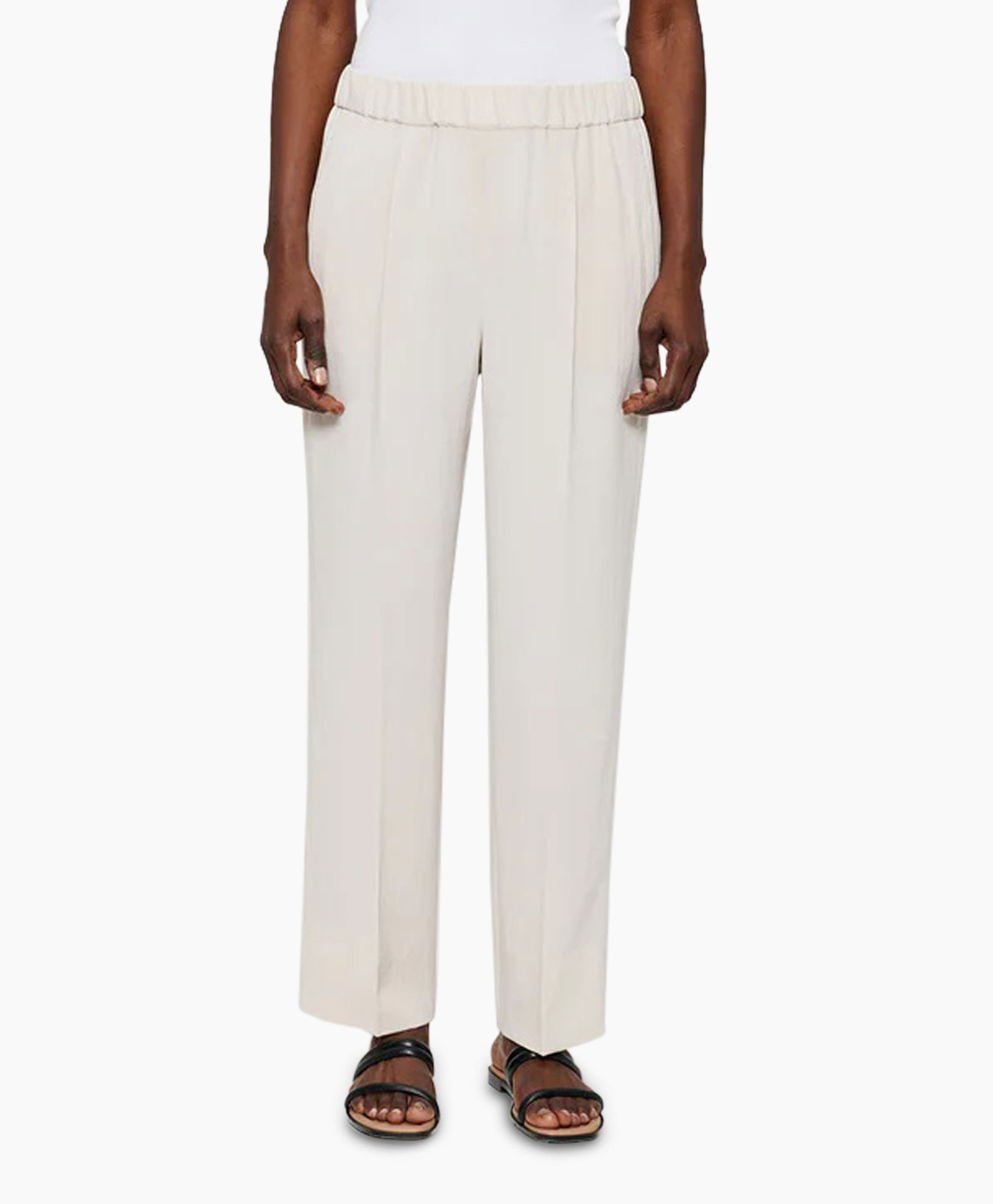 Chino Japanese Crepe Relaxed Off White