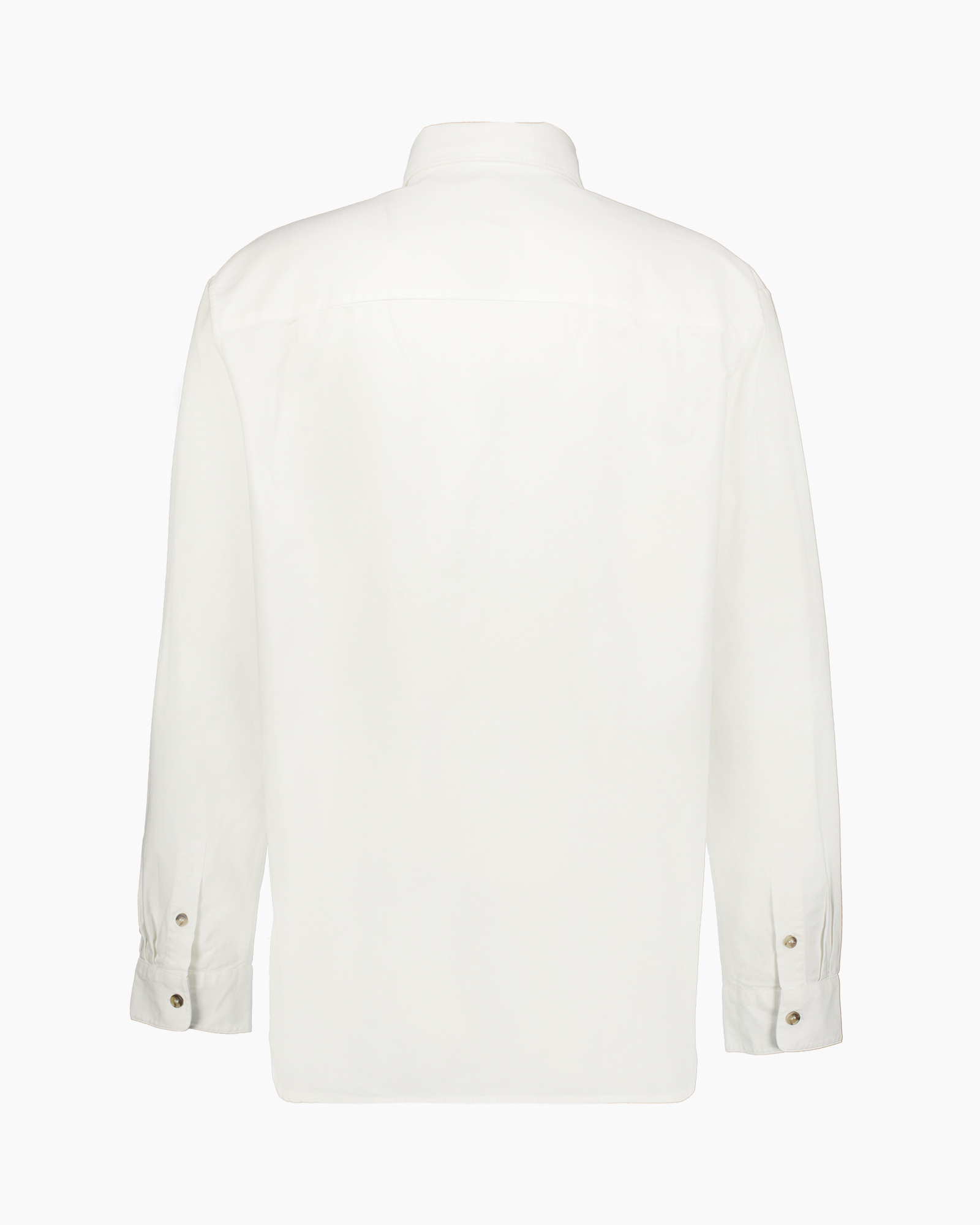 hemd, knopen, lange mouw, zak, wit