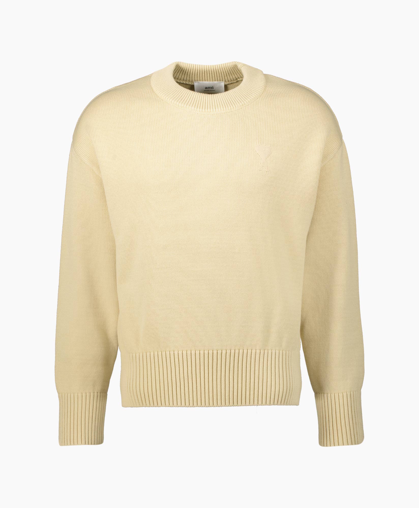 Ami Sweater Adc Crewneck Beige