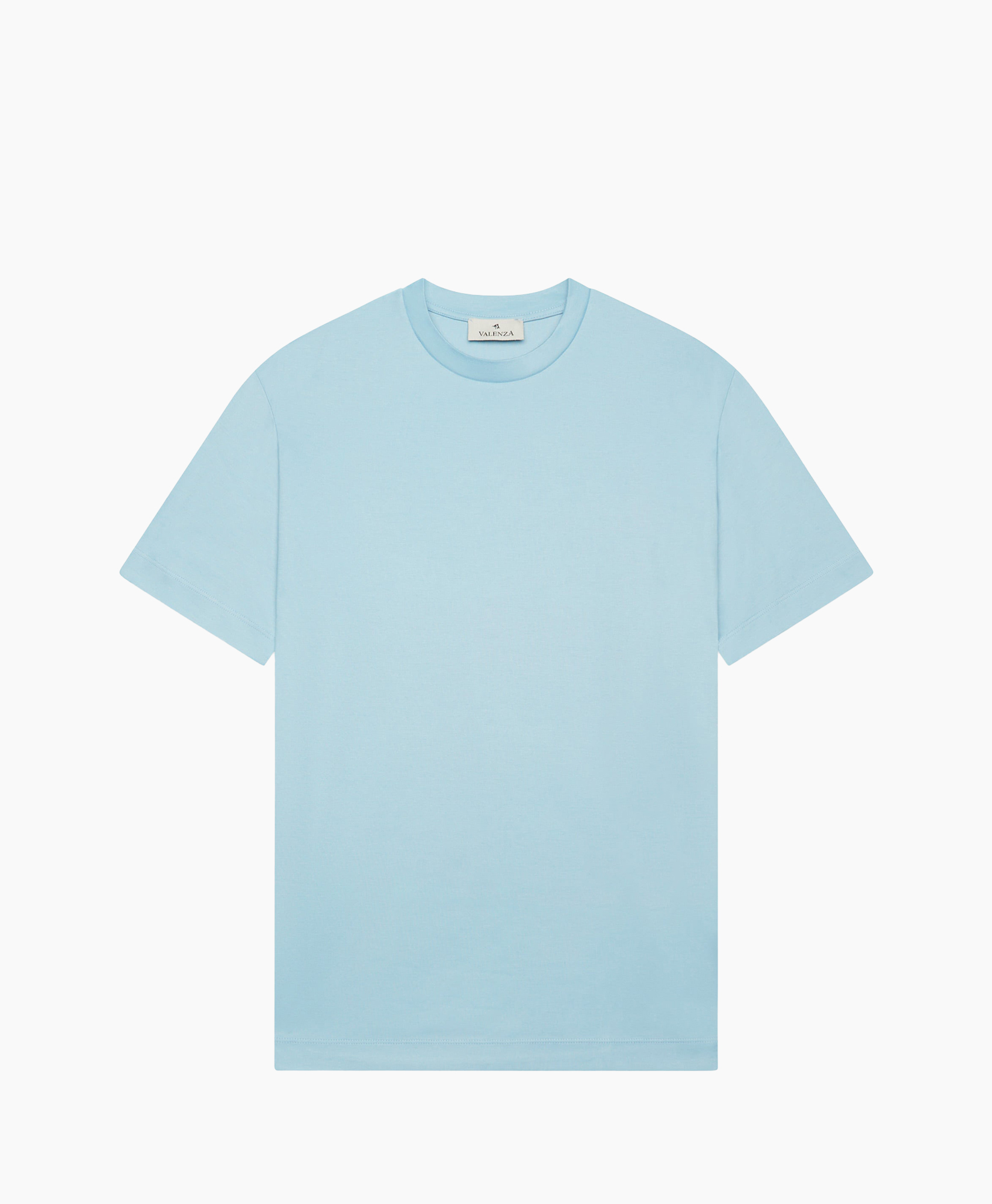 T-shirt Korte Mouw Interlock Supima Blauw dessin