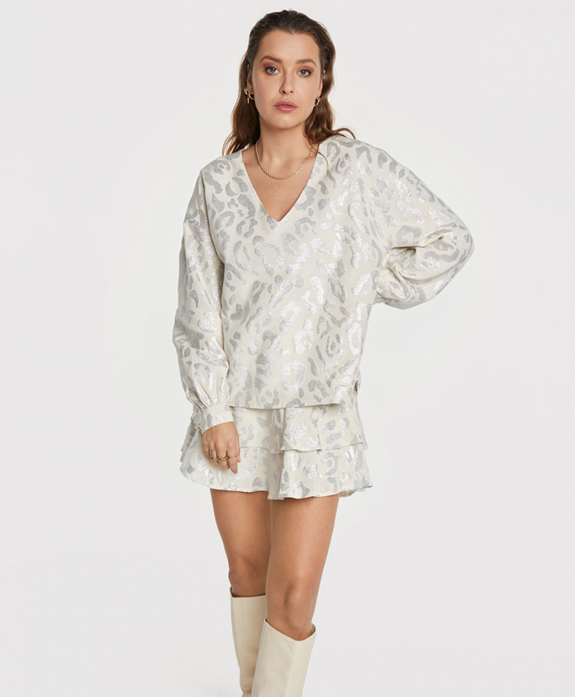 Alix The Label Rok 2303258003 Ecru