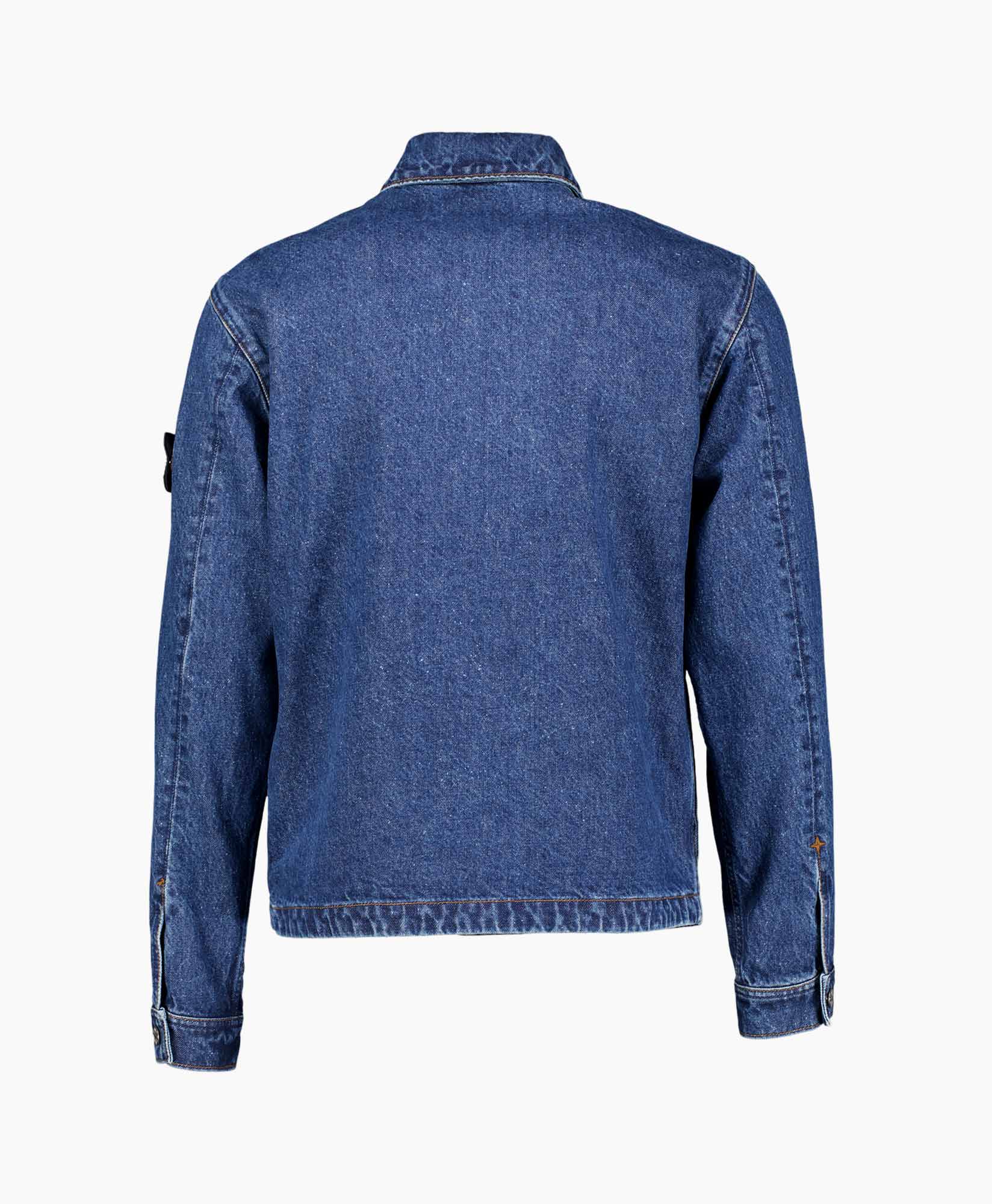 spijker, spijkerjasje, blauw, lange mouw, achterkant