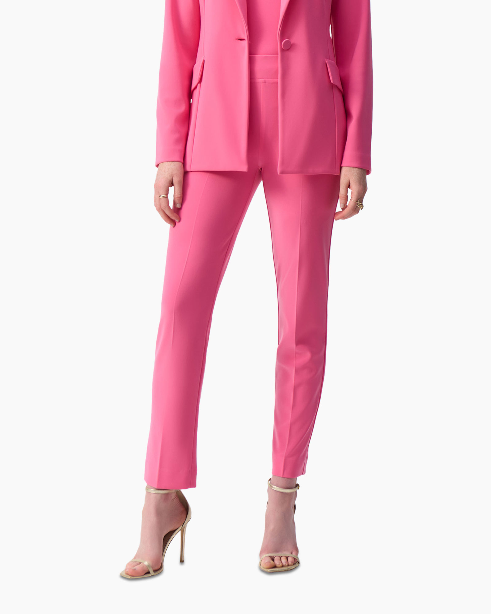 Pantalon Straight Leg Roze