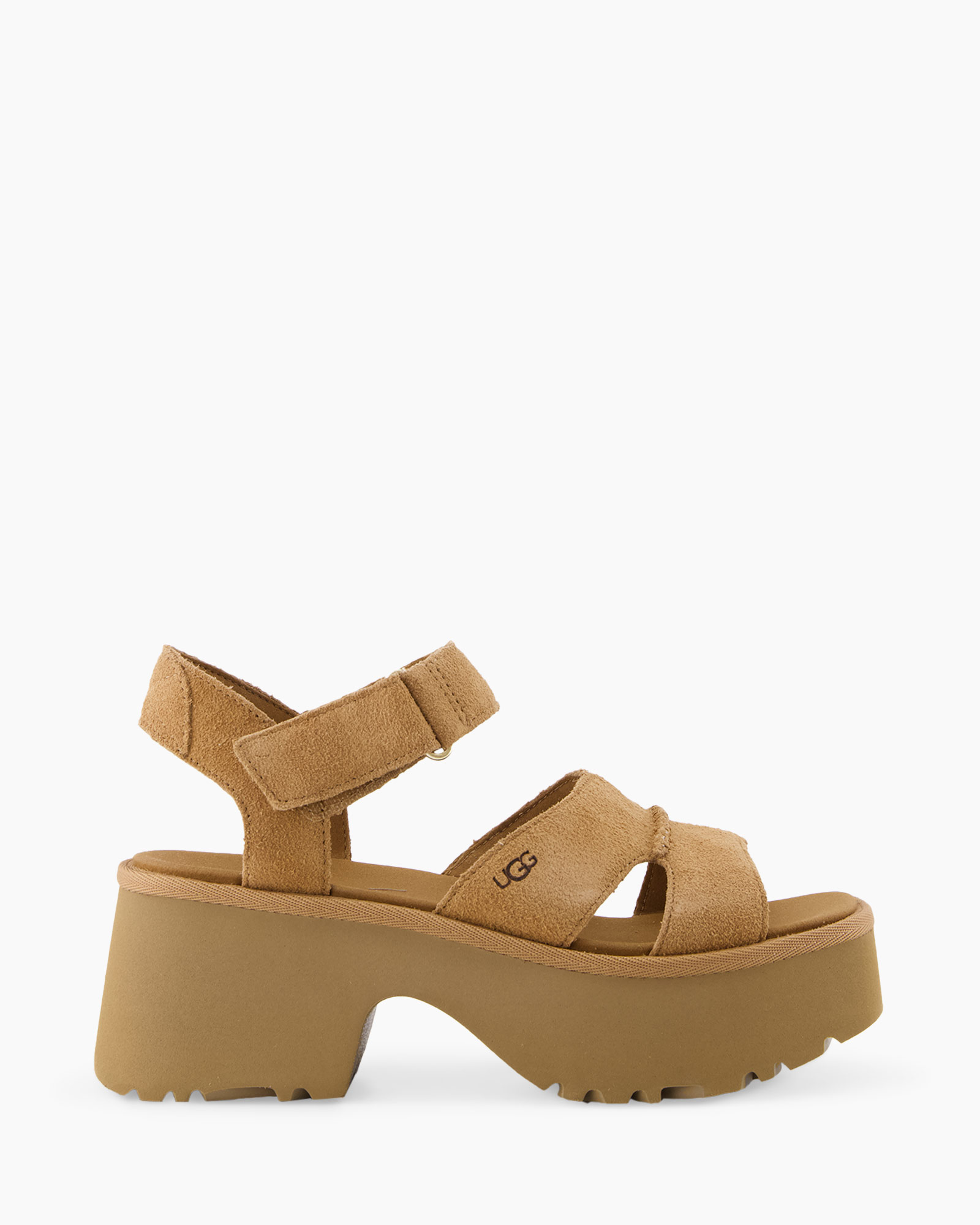 Sandaal Met Hak W New Heights Ankle Strap Camel