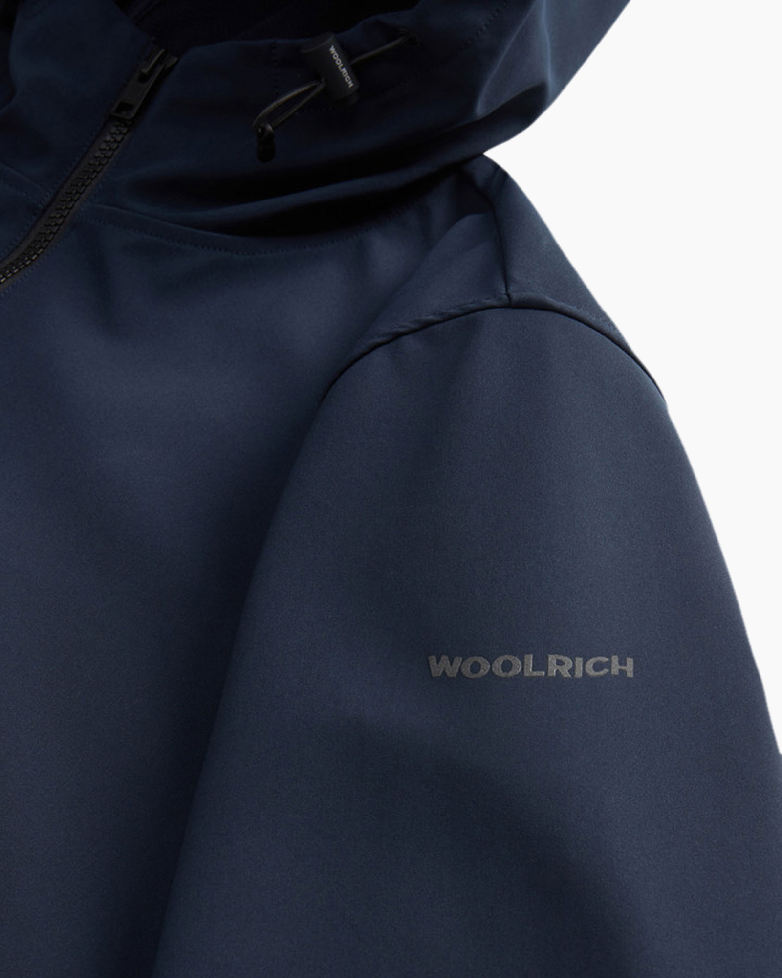 Softshell Jas Soft Shell Full Zip Hoodie Donker Blauw