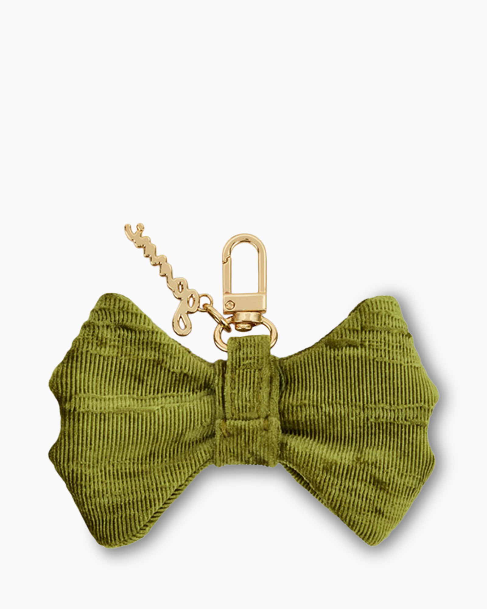 Diversen Bow Charm Velvet Moire Groen