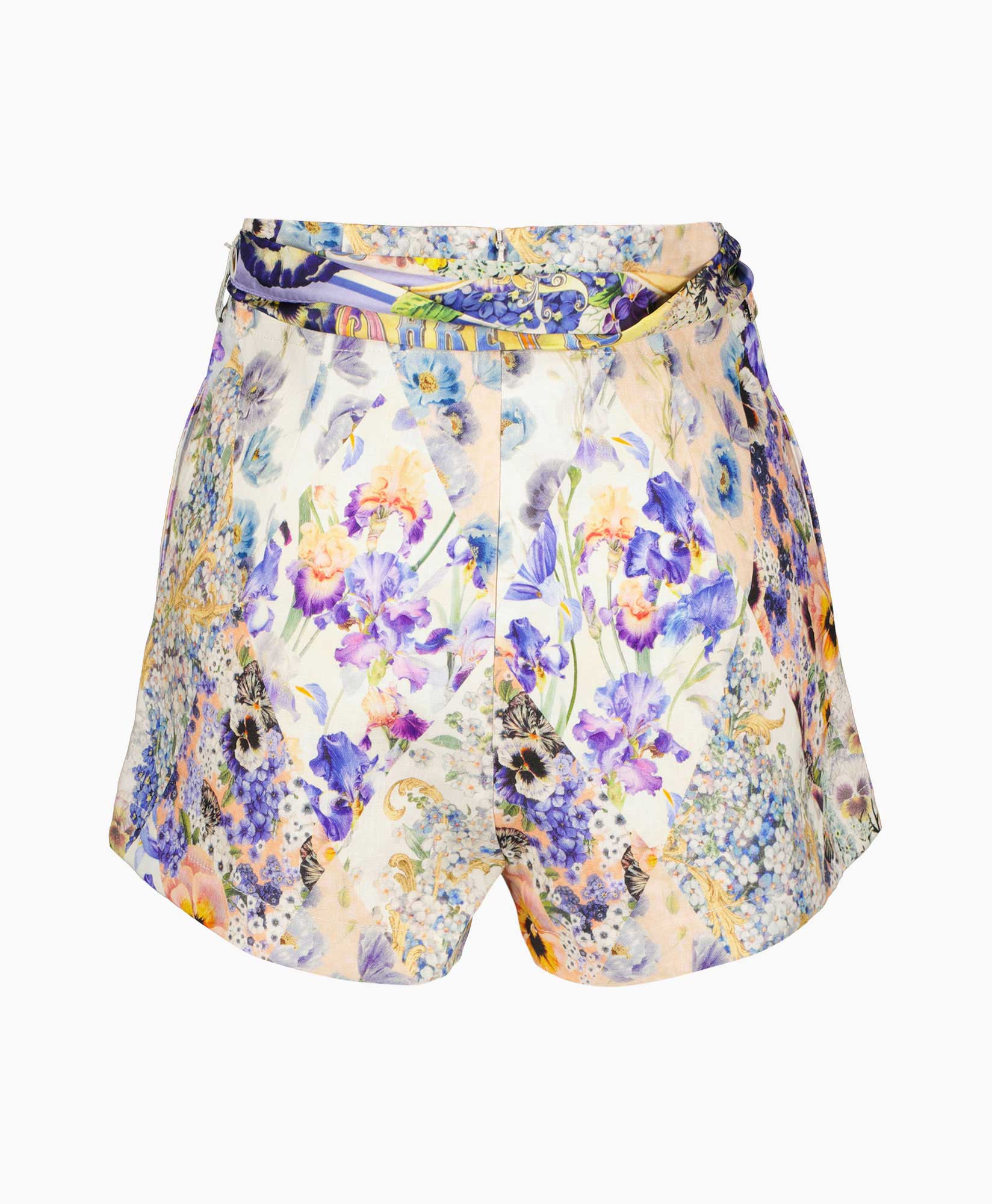 Zimmermann Korte Broek Tama High Waisted Beige