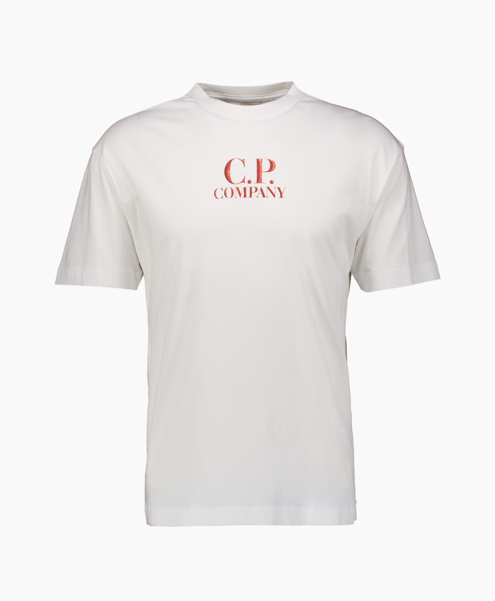 T-shirt Korte Mouw 30/1 Jersey Logo Tee Off White