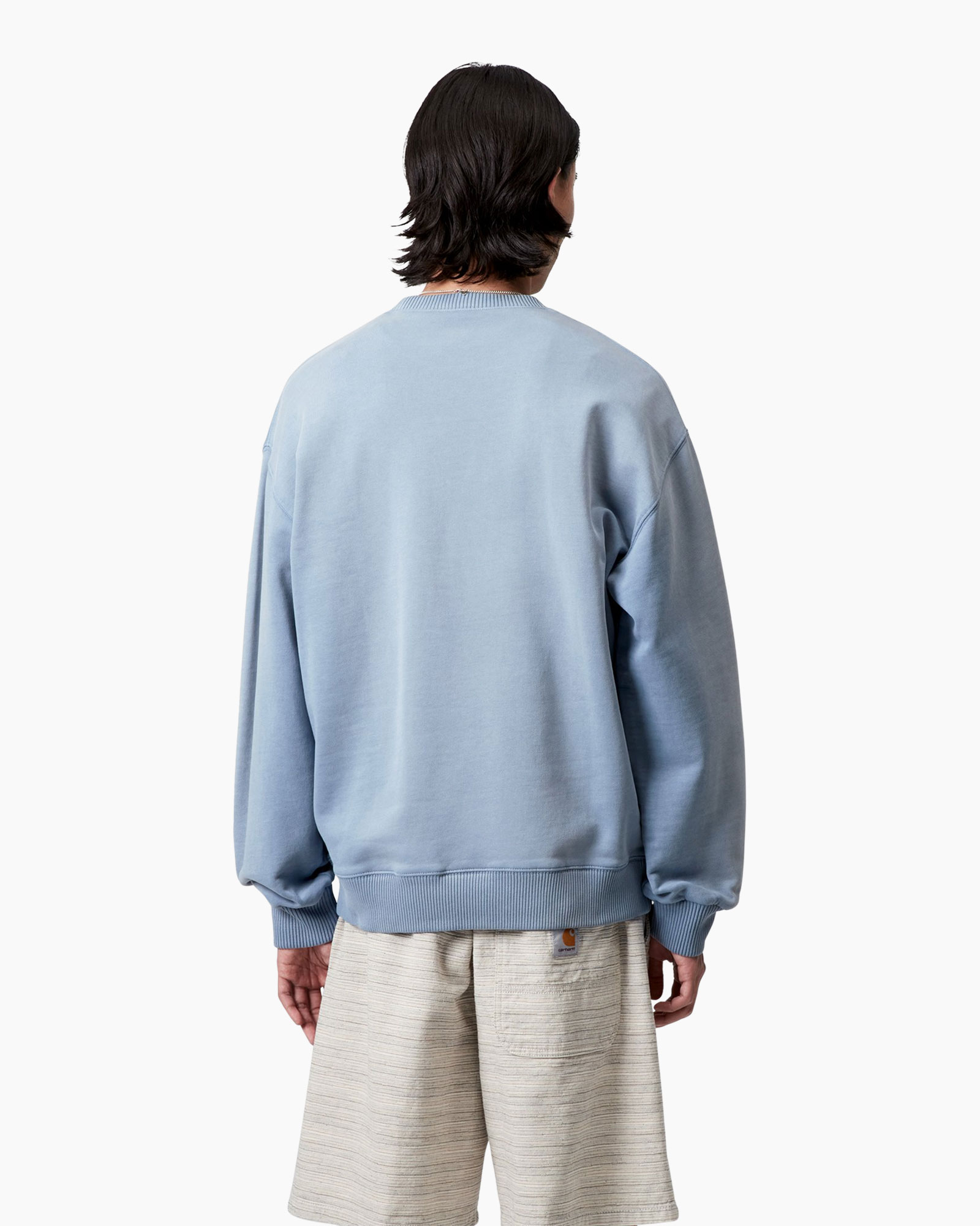 Sweater Hudson Cotton Crewneck Licht Blauw