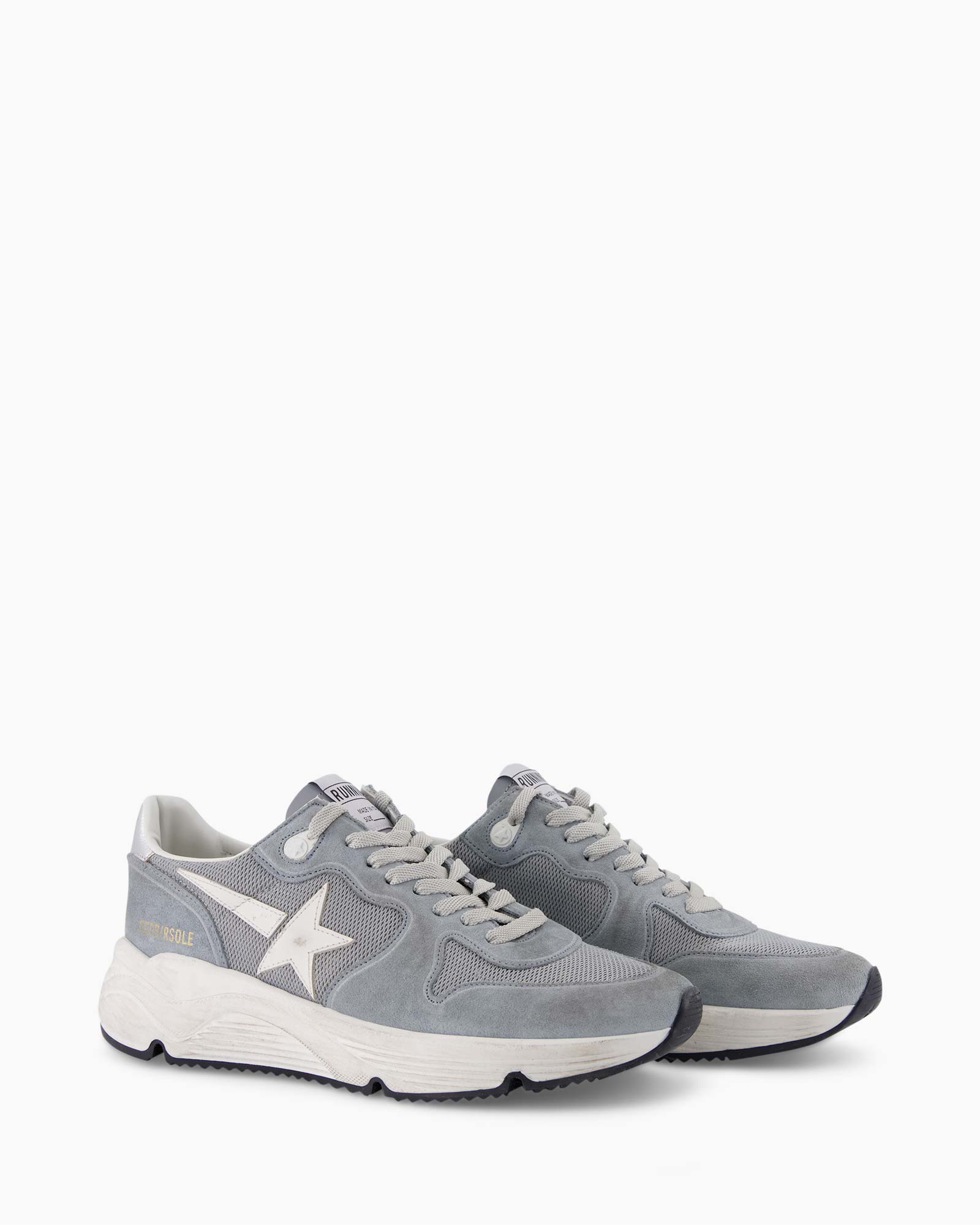 Sneaker Running Sole Laminated Heel Licht Blauw