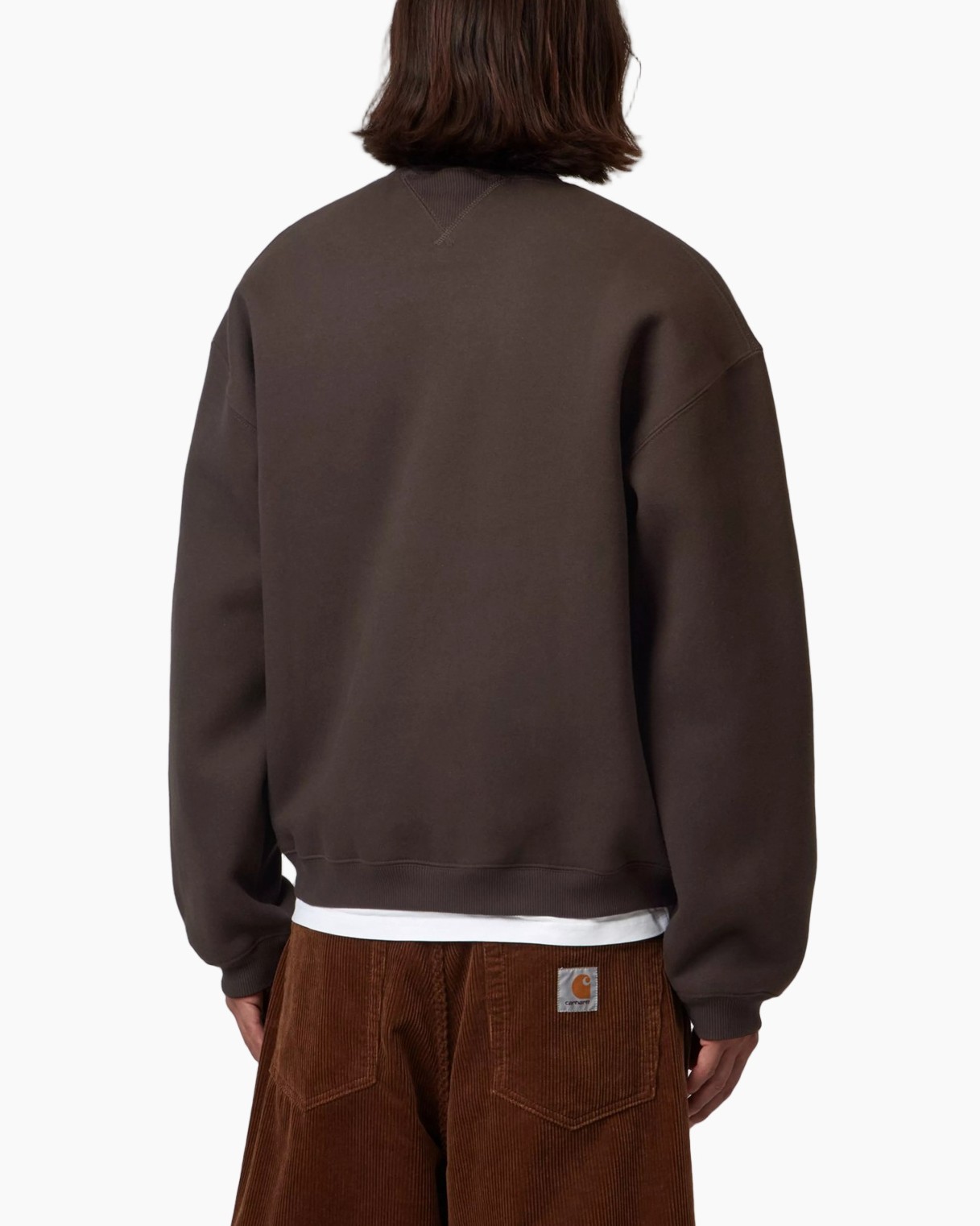 sweatshirt, crewneck, bruin, pullover, corduroy pants