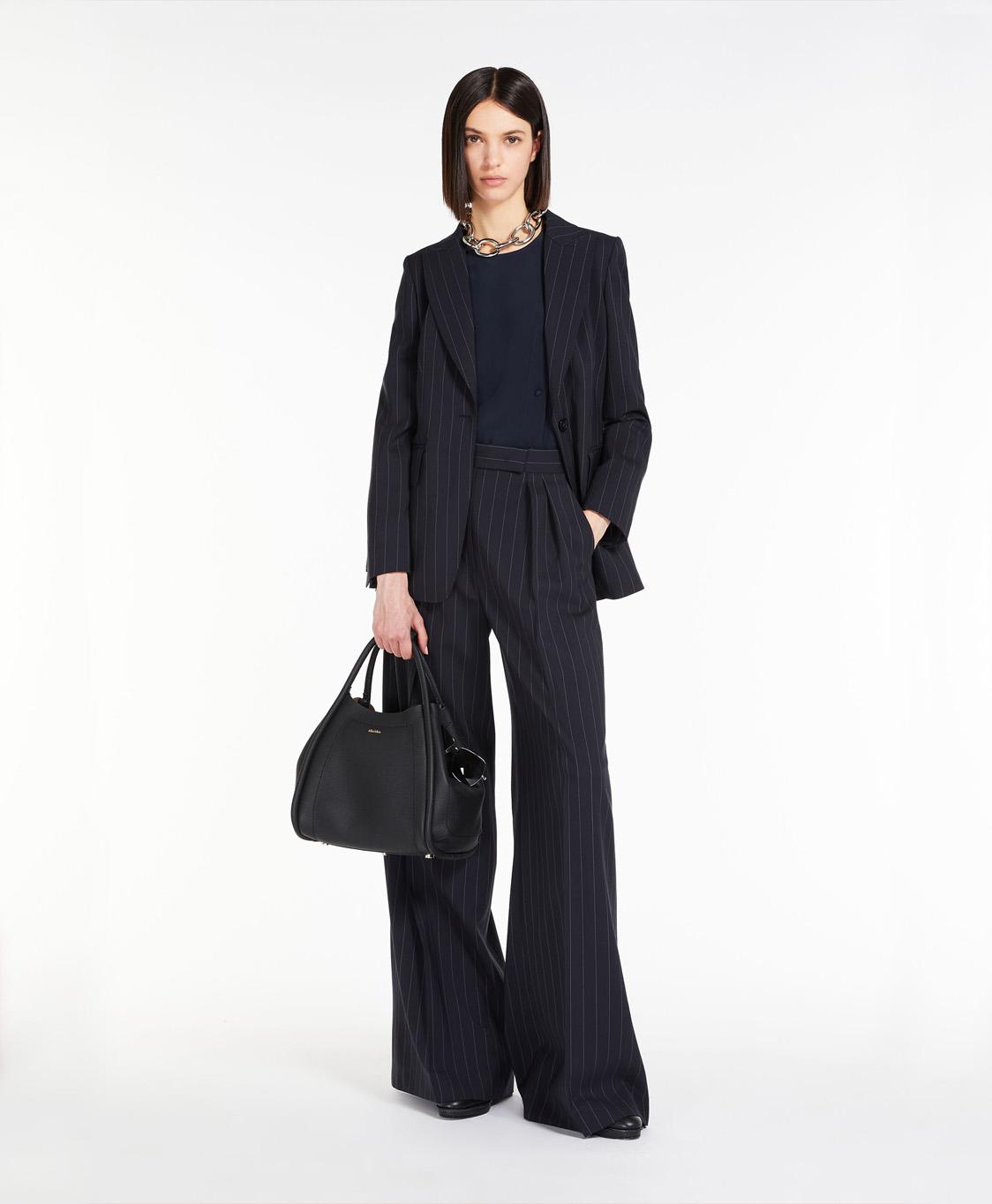 Maxmara Blazer Galosce Blauw dessin