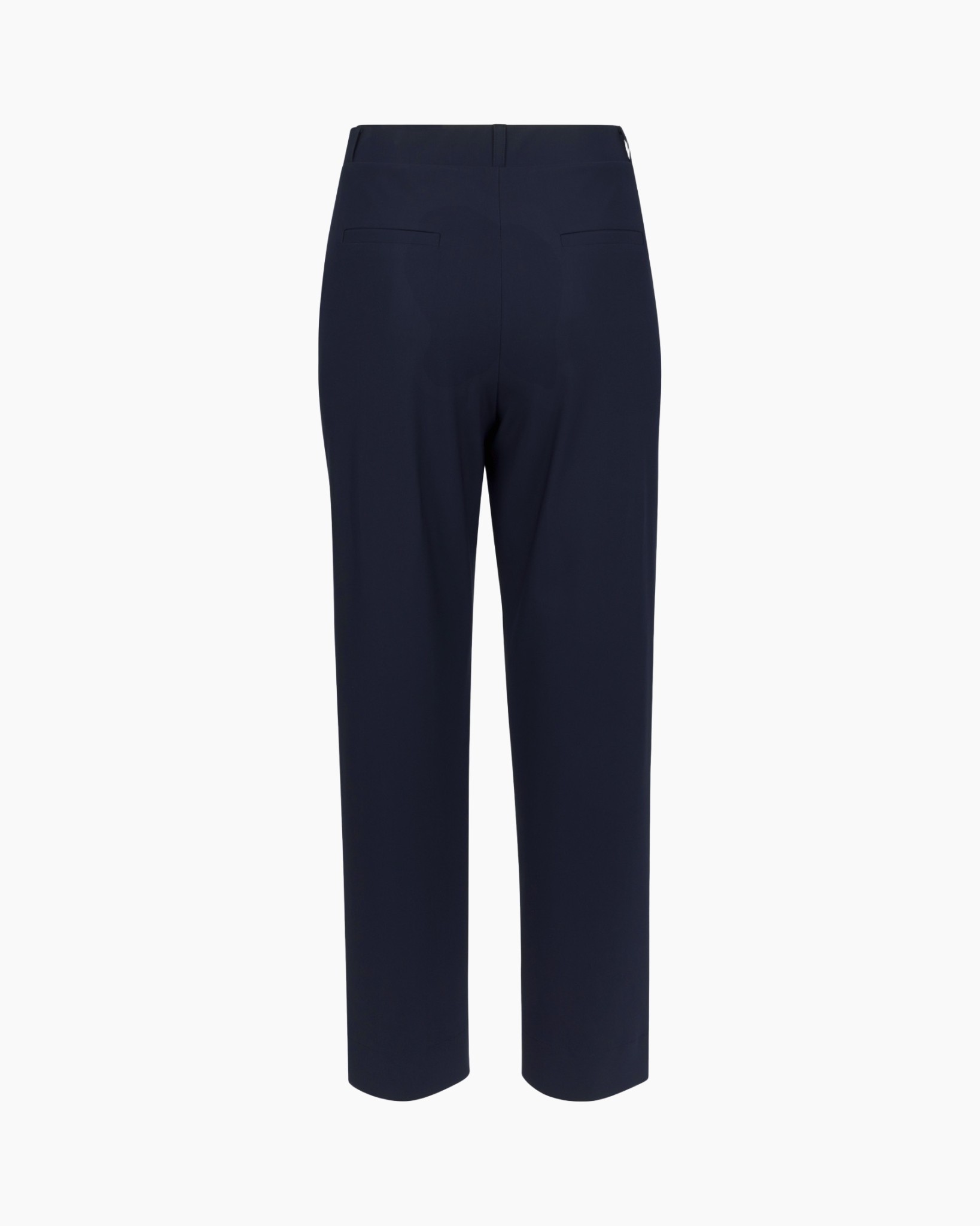 broek, marineblauw, plat frontal, slacks, achter