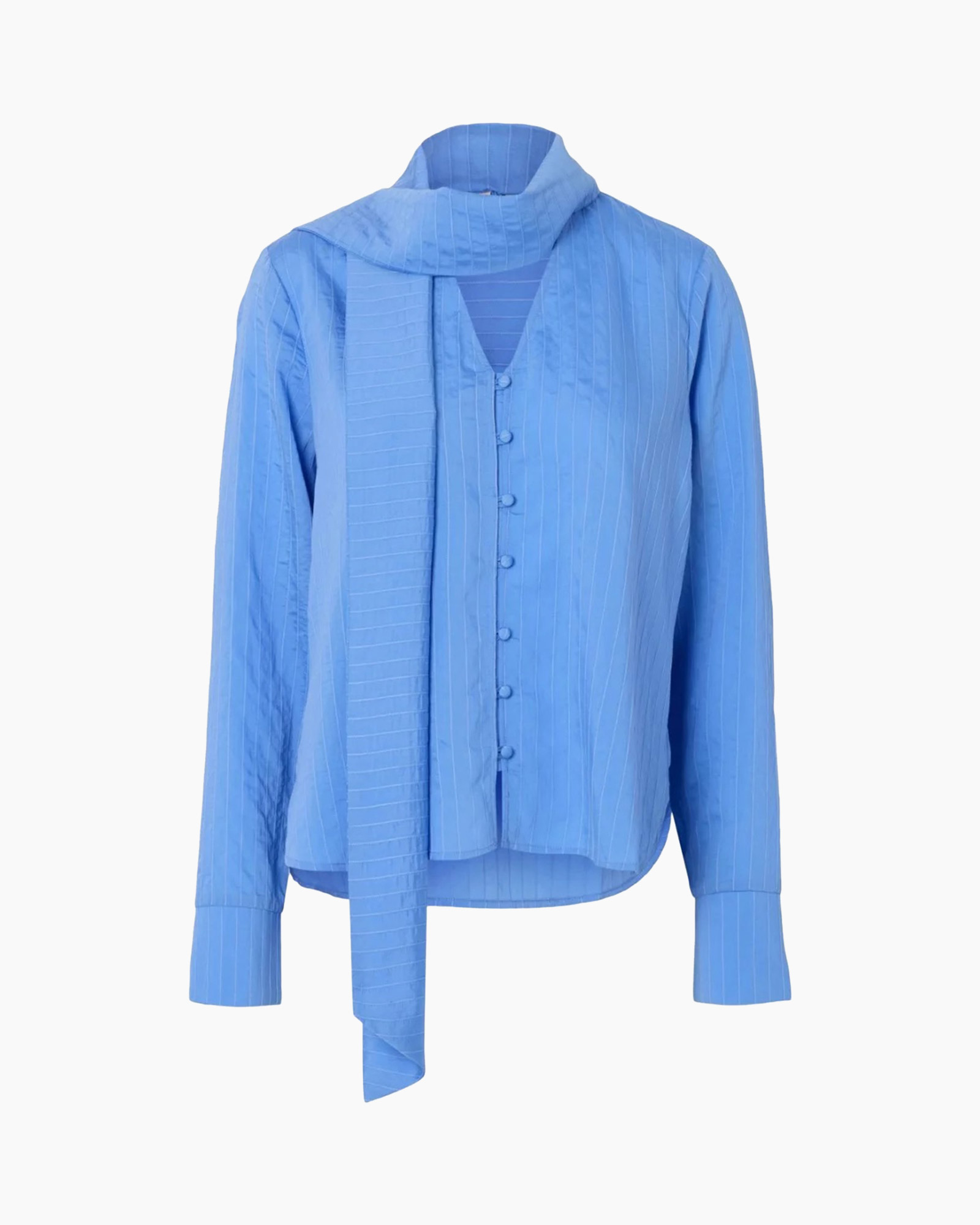 Top Lucia Ls Tie Top B Blauw