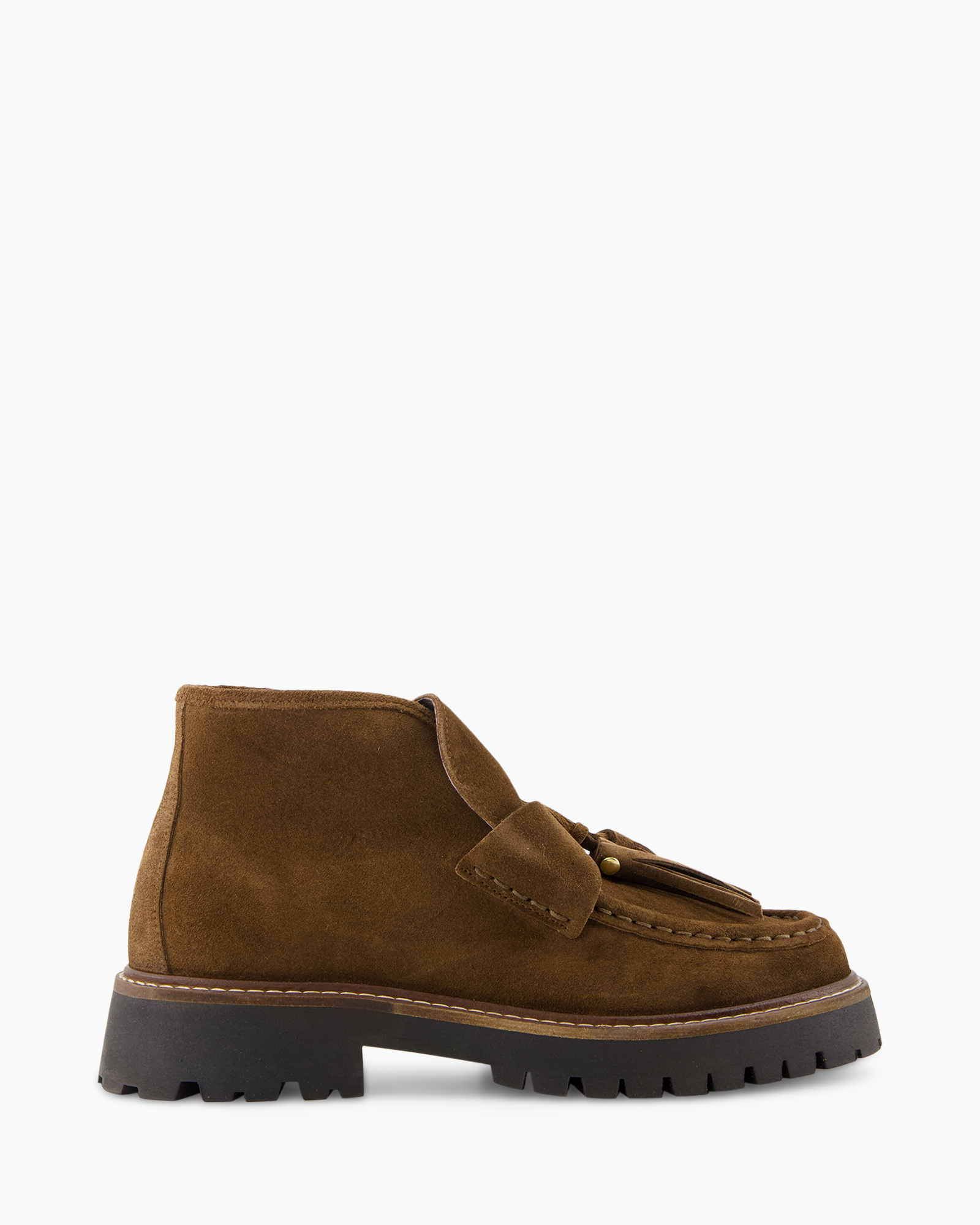 Biker Boot Aosta Tassel Donker Bruin