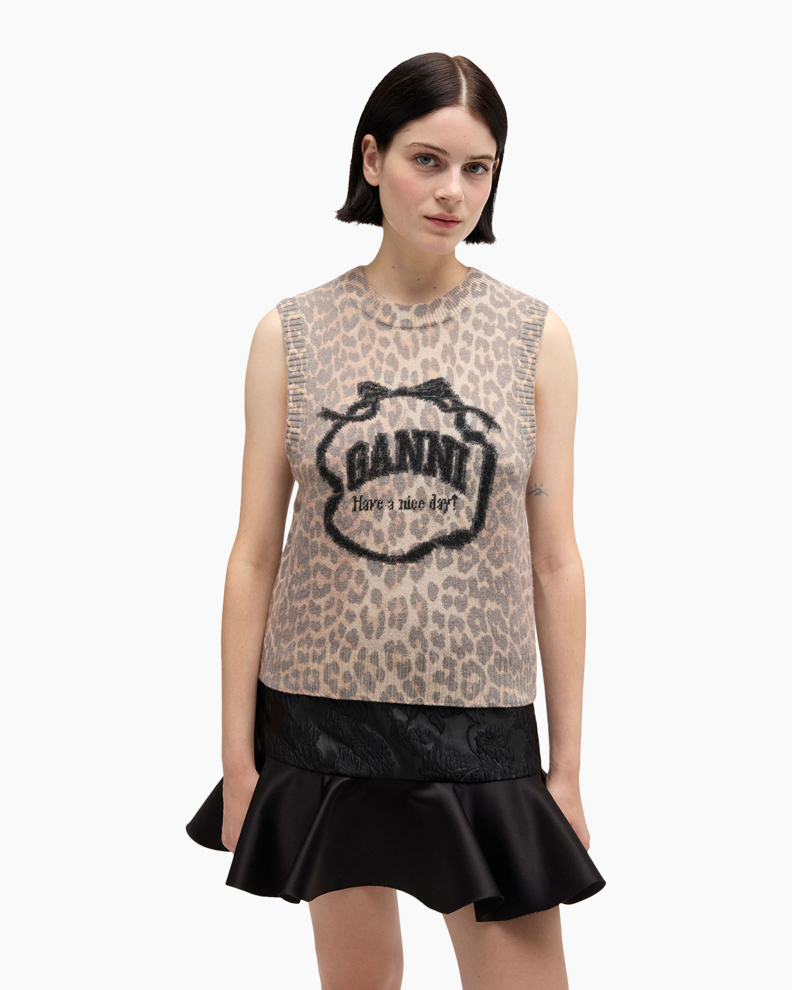 Spencer Graphic Wool Bruin