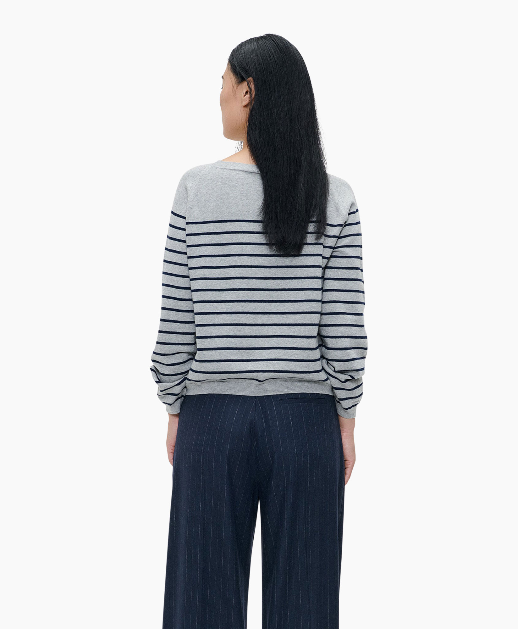 Pullover Cashmere Boatneck Grijs