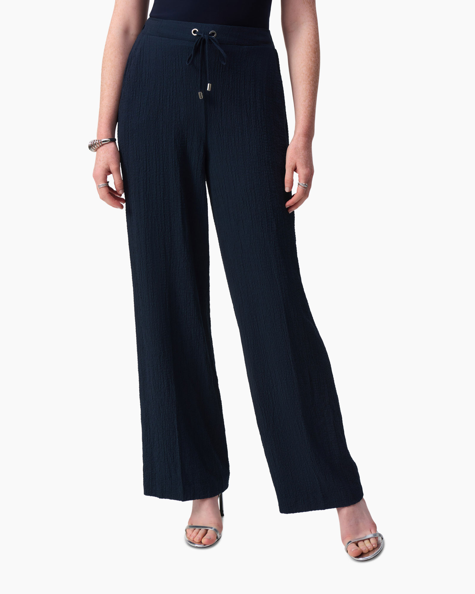 Pantalon Wide Leg Donker Blauw