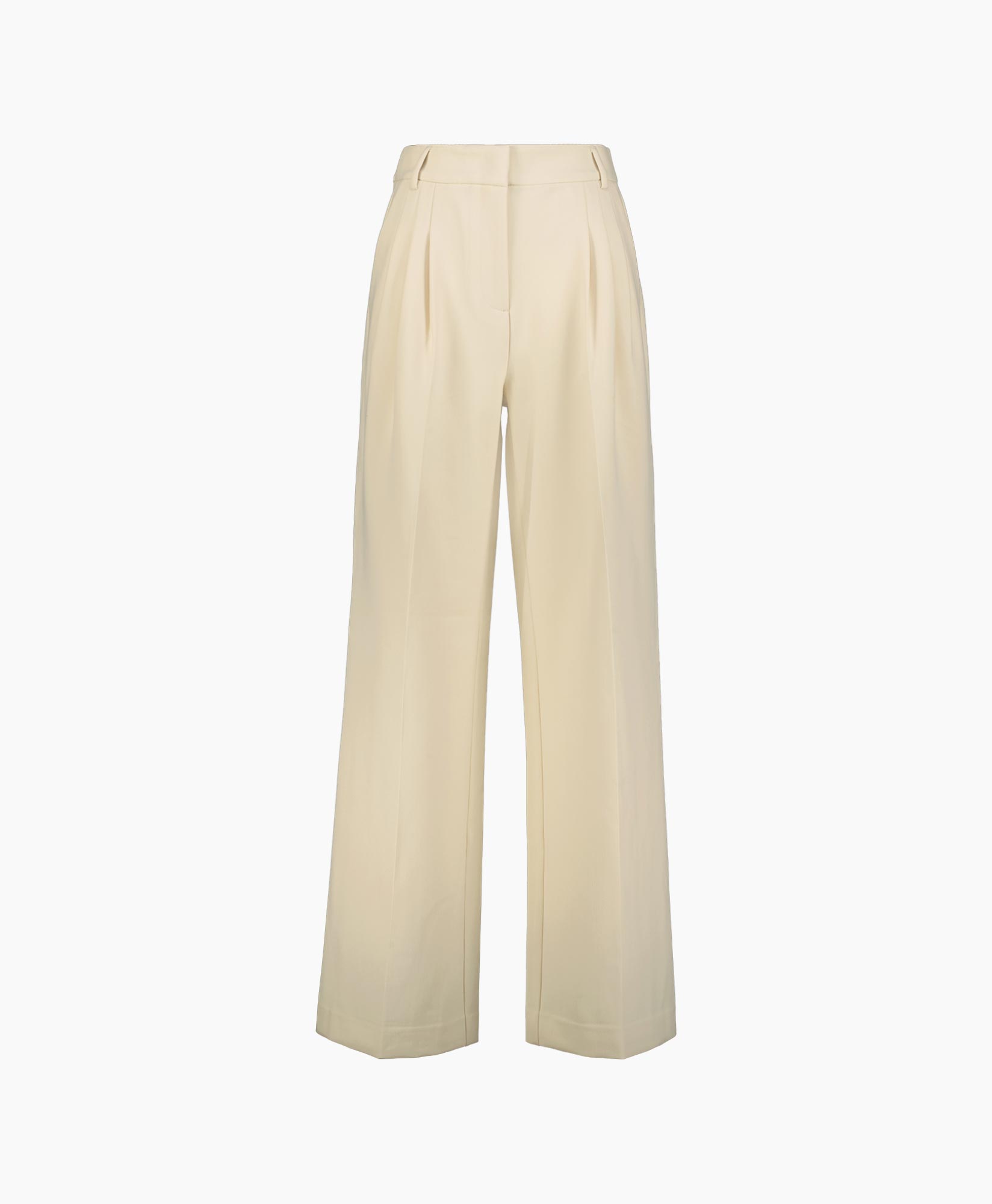 Pantalon Vola Long Pleat Beige