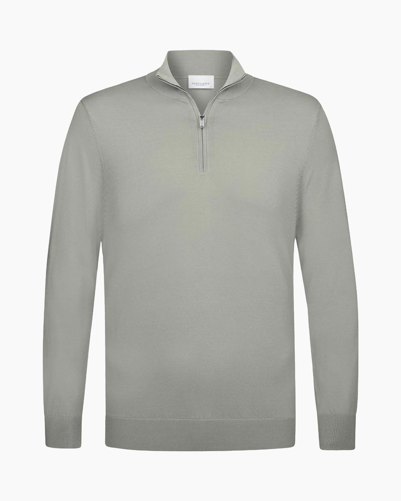 Pullover Half Zip Ls M midden groen