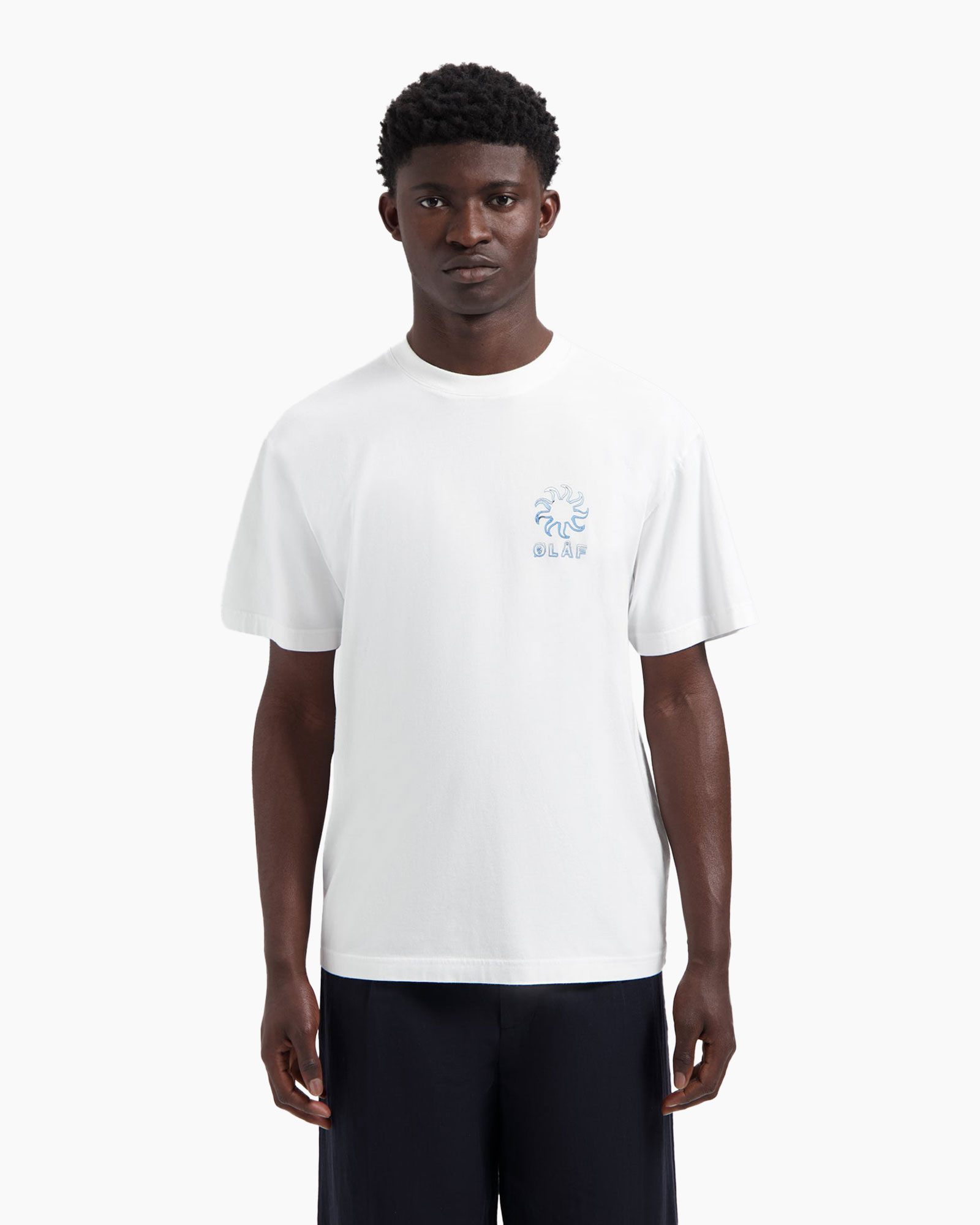 T-shirt Korte Mouw Gradient Sun Off White