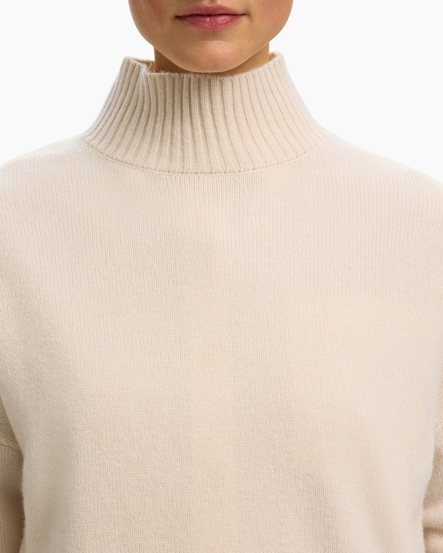 turtleneck, breip, beige, trui, hoge hals
