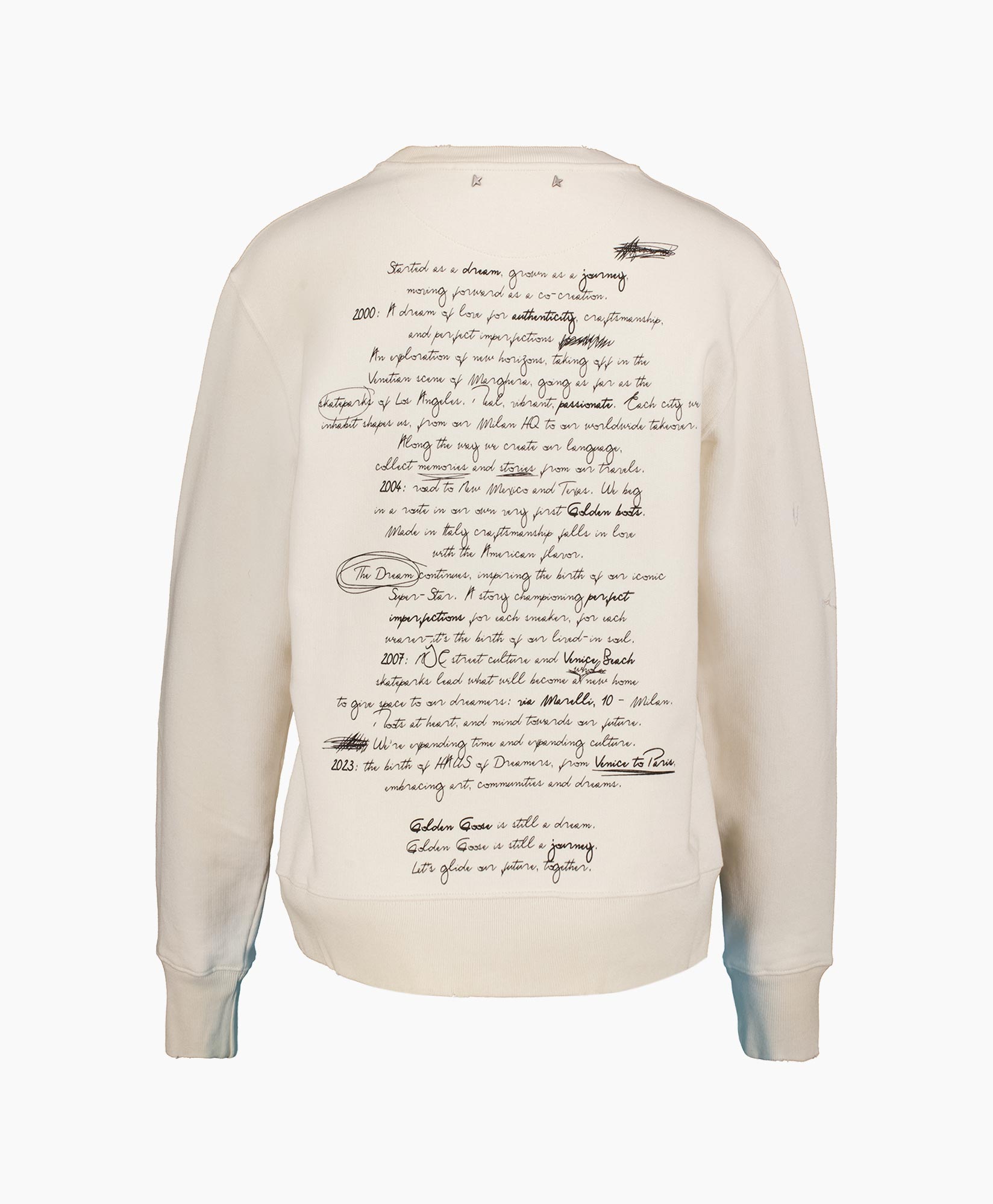 Pullover Journey W's Crew Neck Lettering Printed B Wit