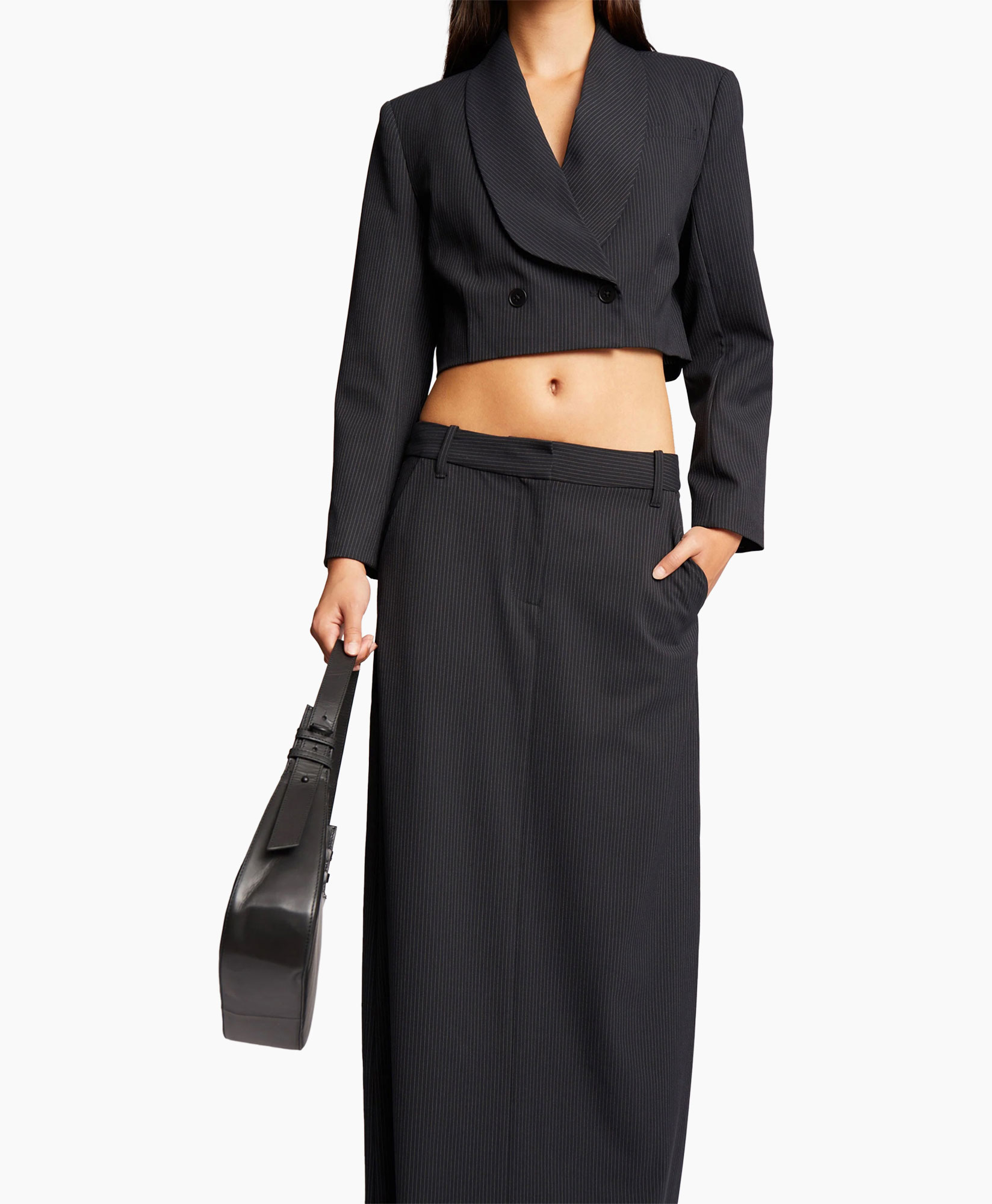 Midi Rok Suttle Zwart