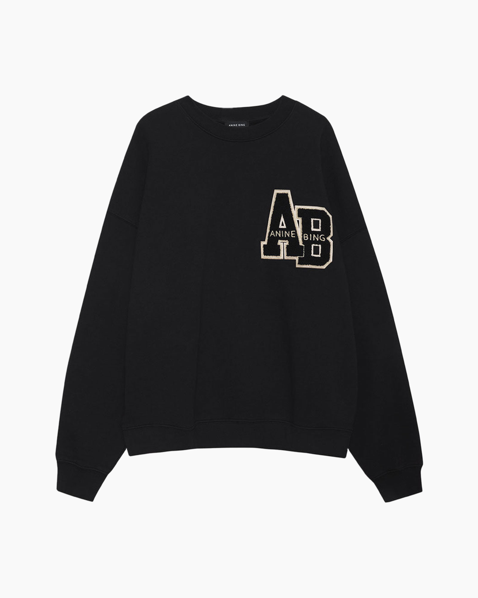 sweatshirt, zwart, logo, lange mouwen, unisex