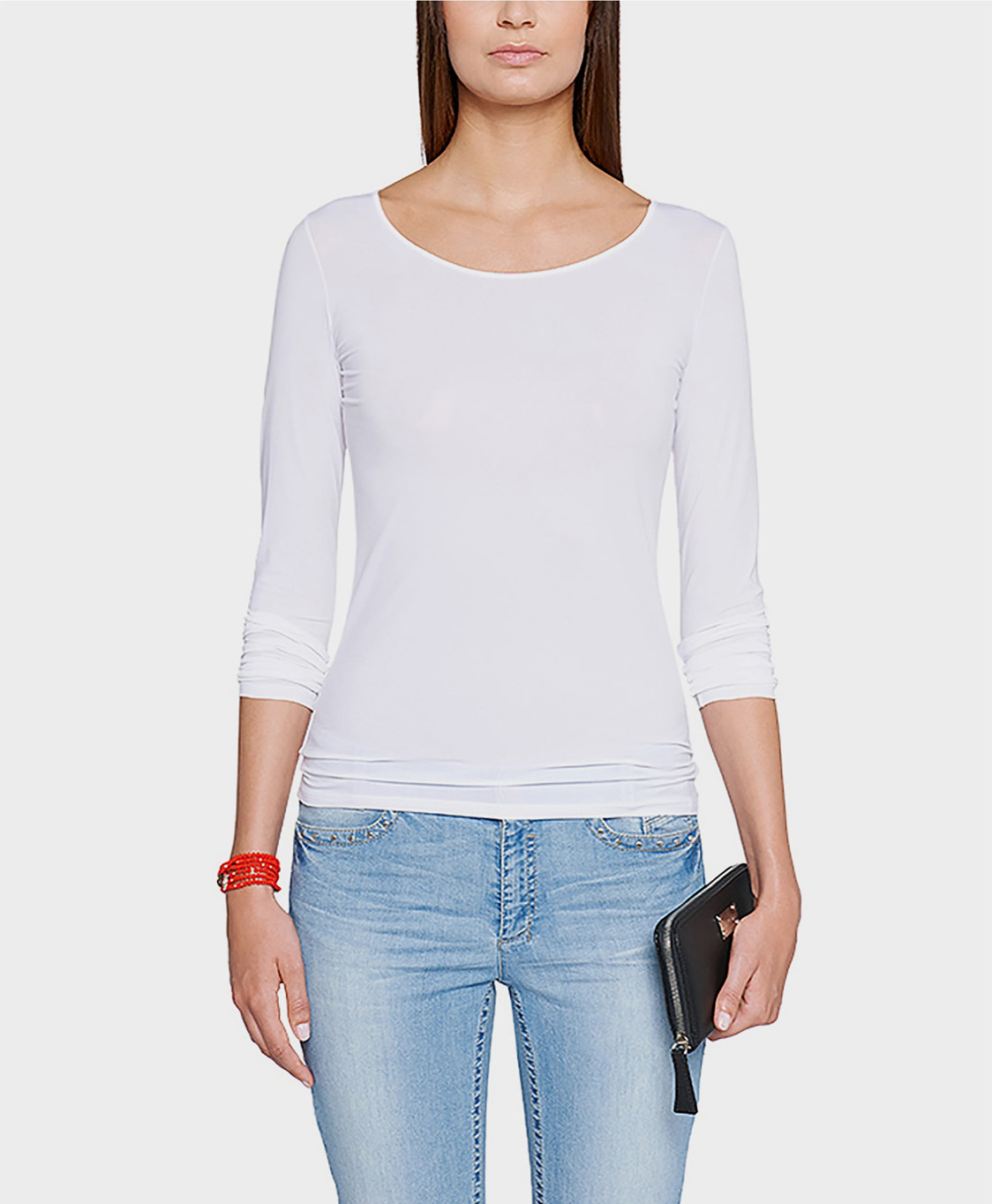 Marccain Essentials T-shirt +e 48.35 J03 Wit