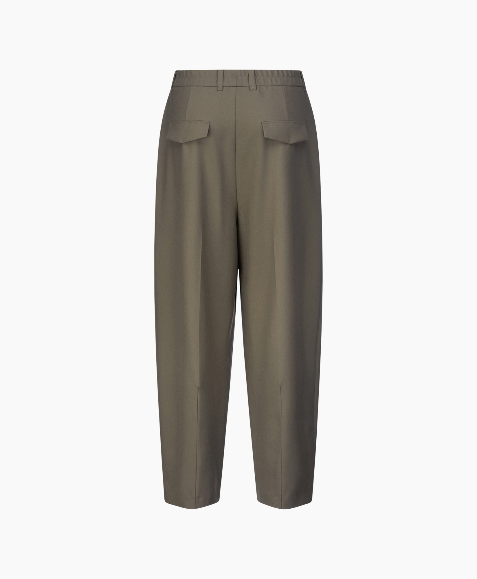 broek, broek, olijfgroen, grofgesneden, losse pasvorm