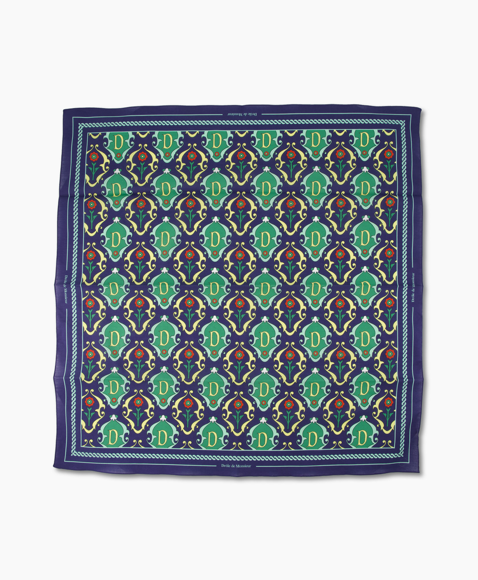 Sjaal La Foulard Ornements Donker Blauw