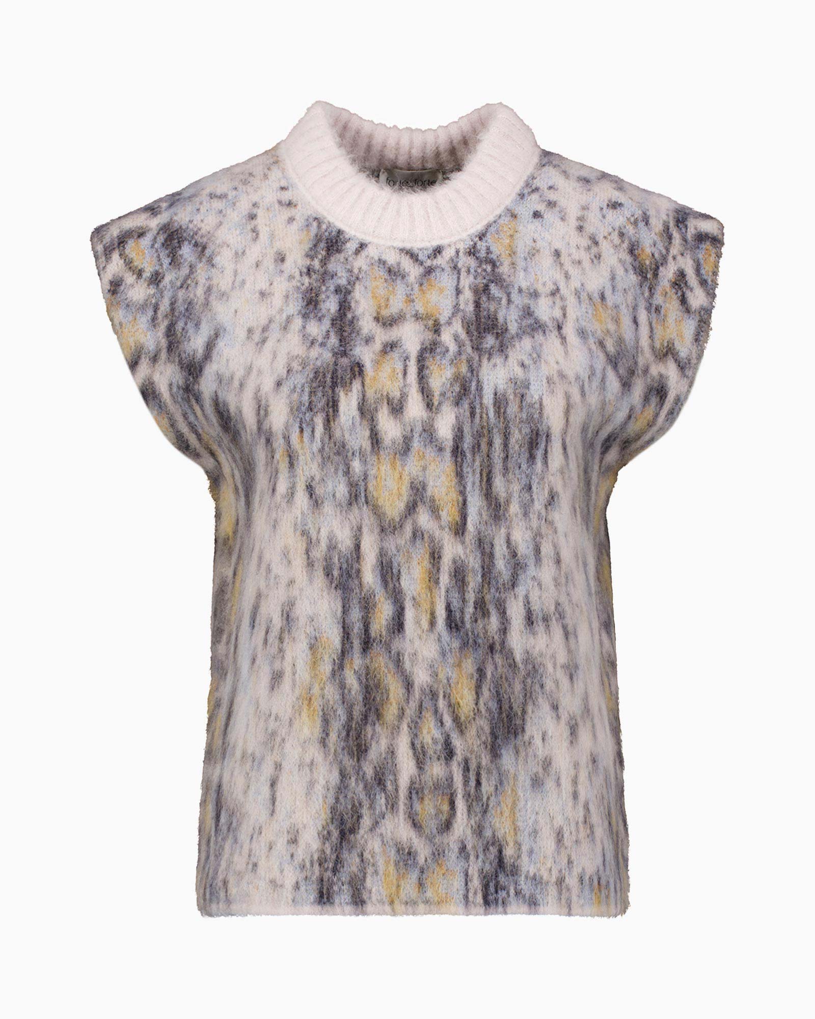 Top & T-shirt Plumes De Python Grijs