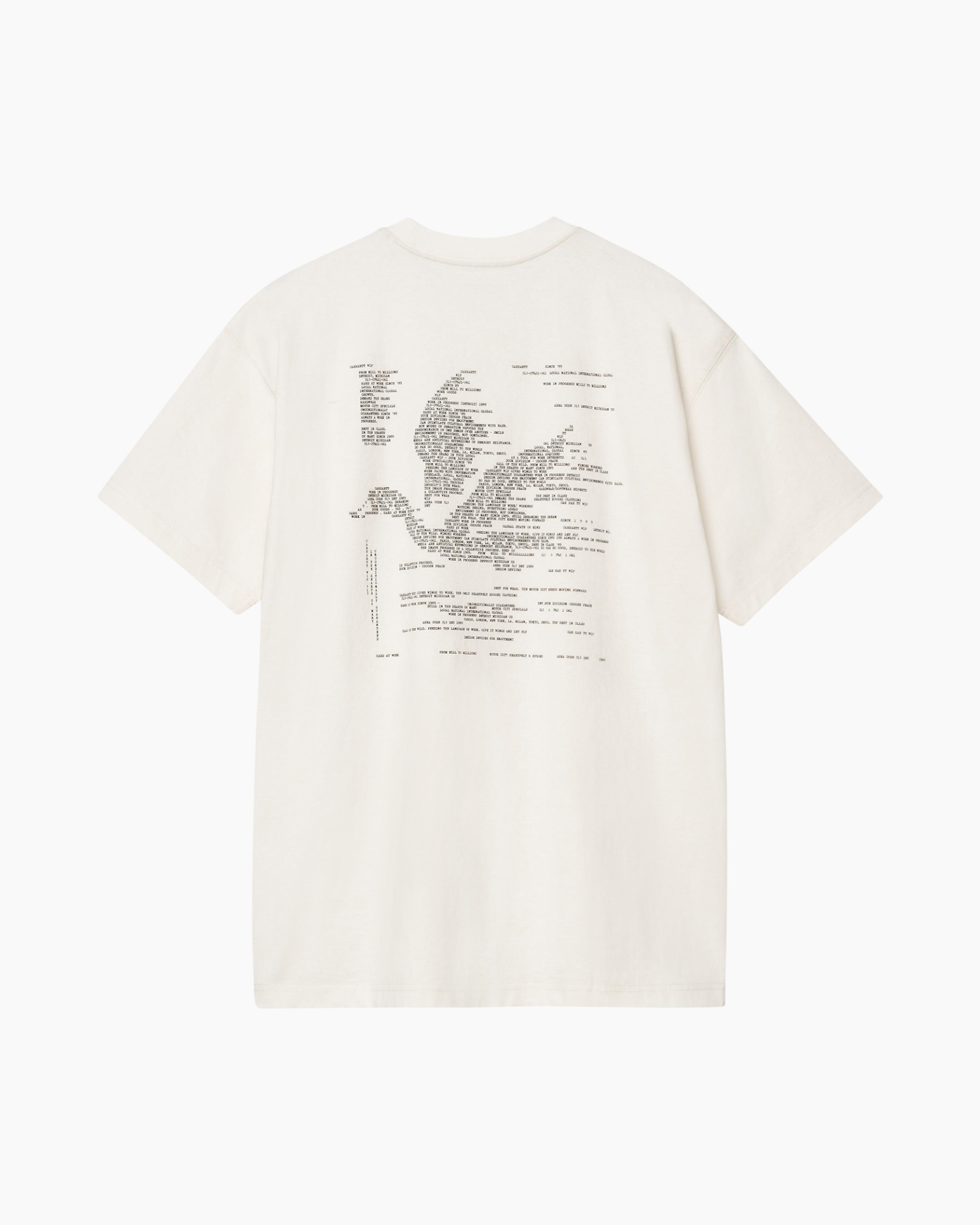 T-shirt Korte Mouw Punched Off White