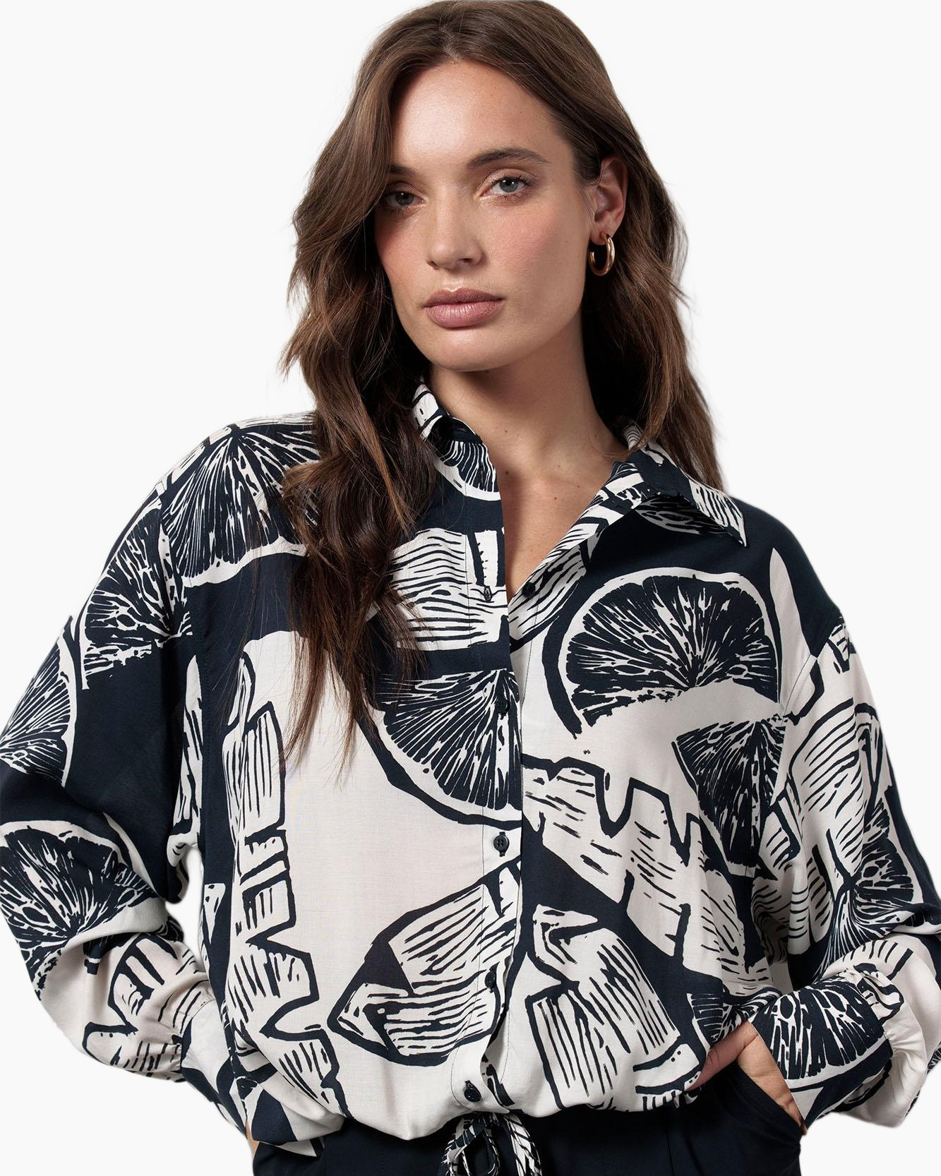 Blouse Dio Orange Blouse Ecru
