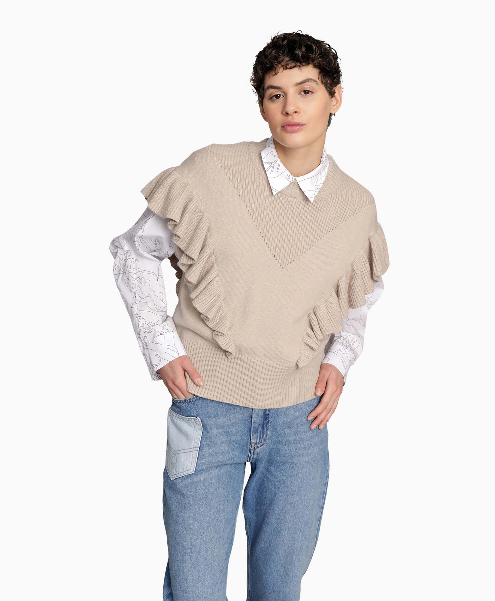 Munthe Pullover 233-1601-23370 Beige