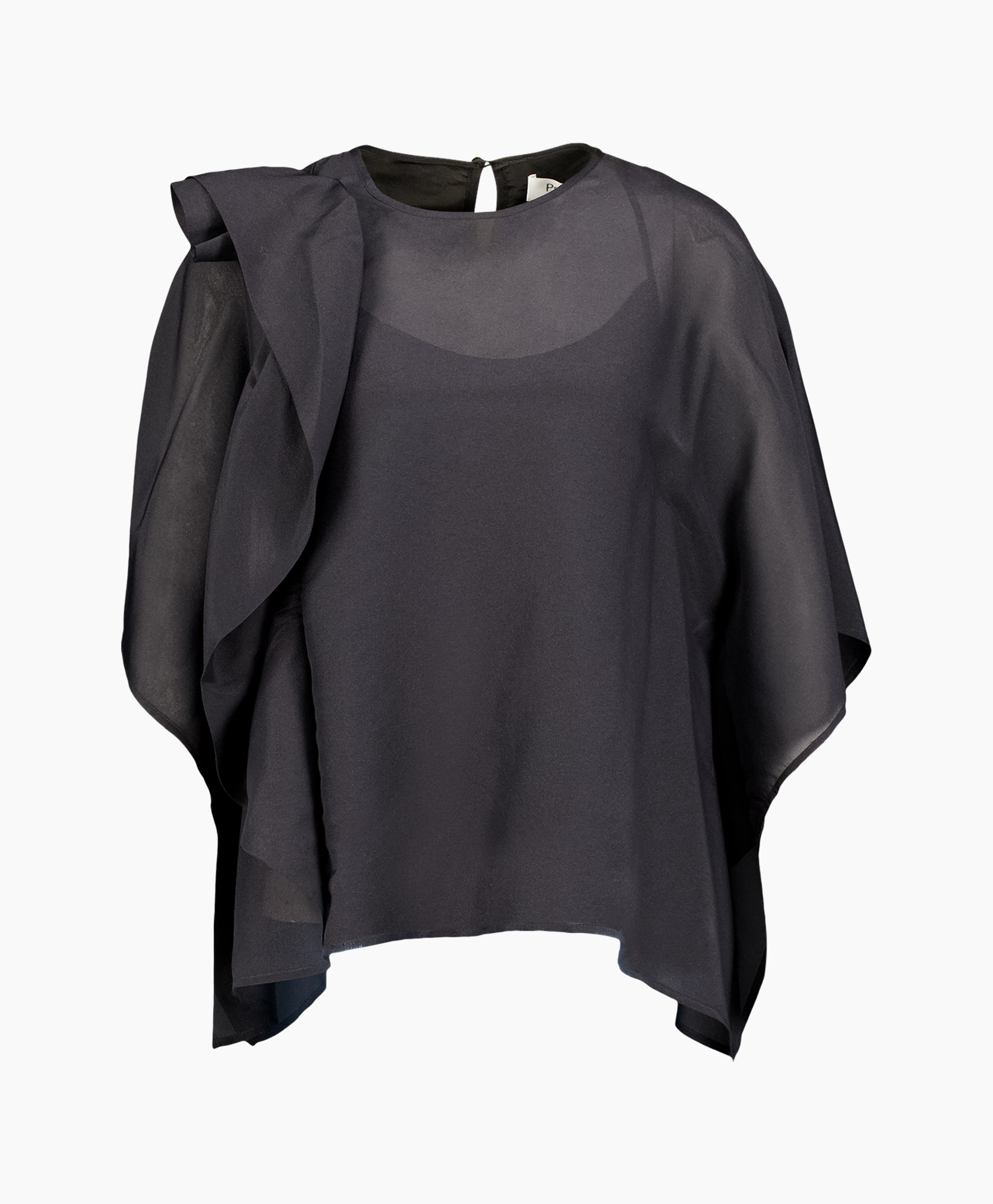 Top Silk Zwart