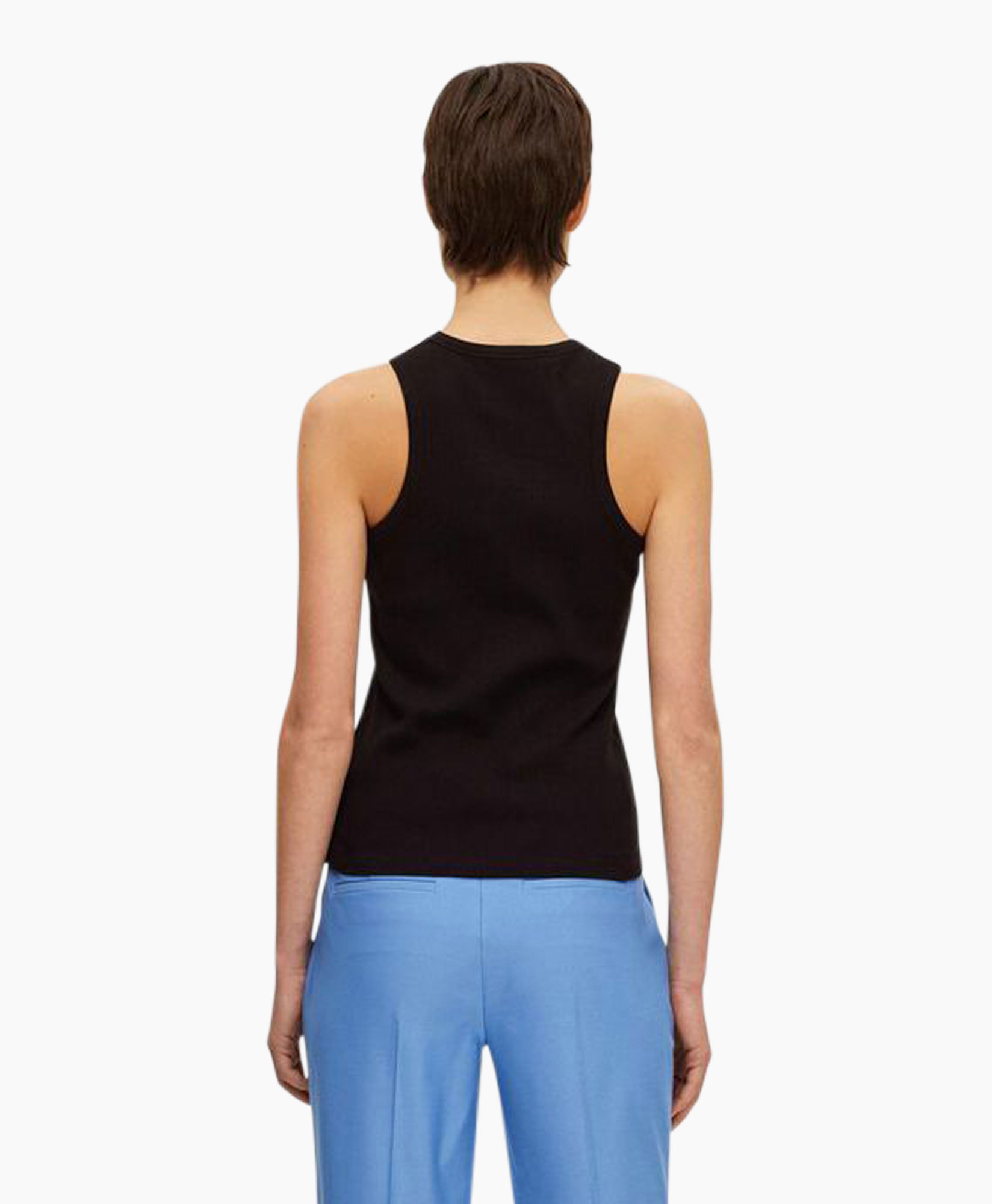 Top Anna O-neck Zwart