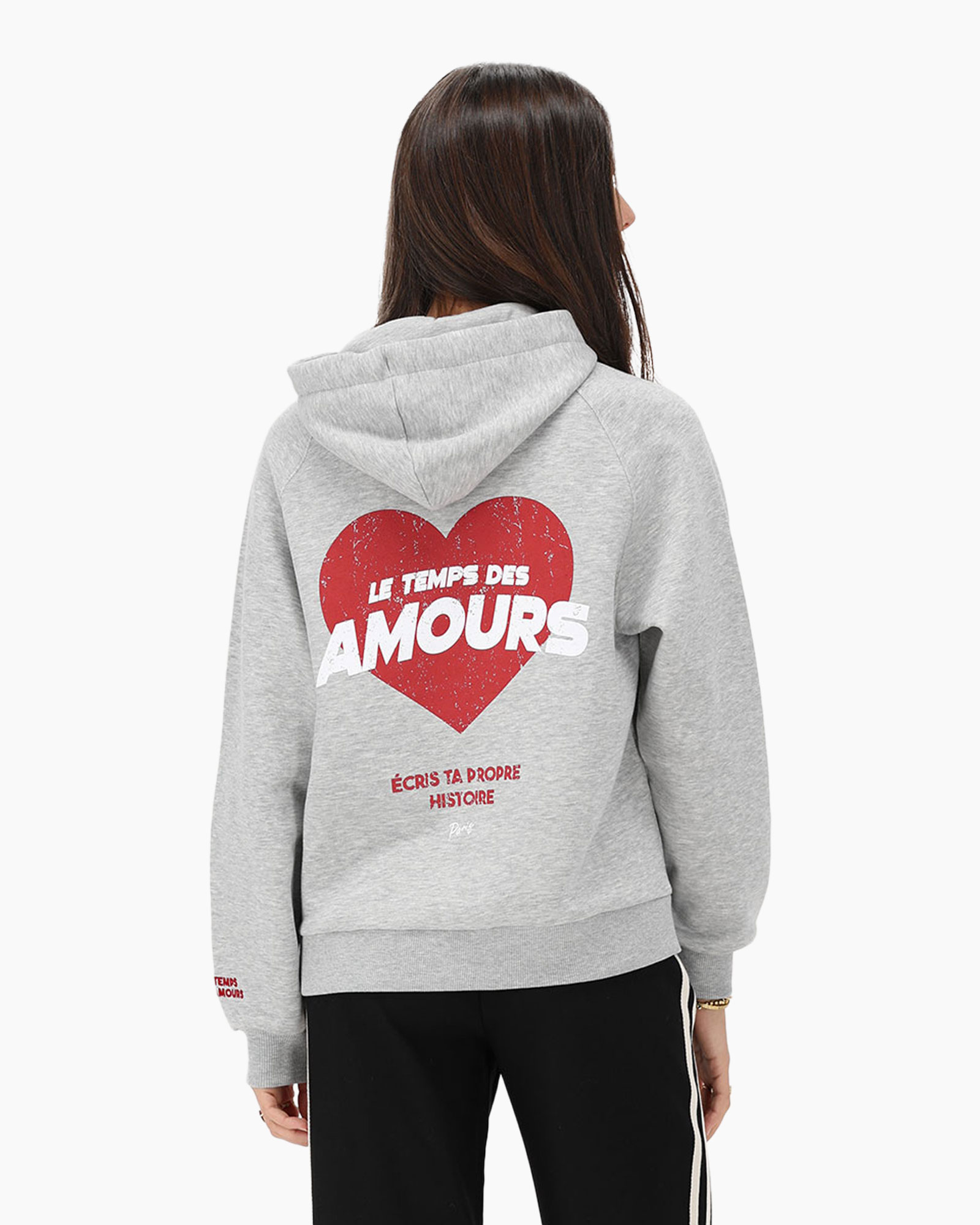 My Jewellery Trui Le Temps Des Amours Hoodie midden grijs