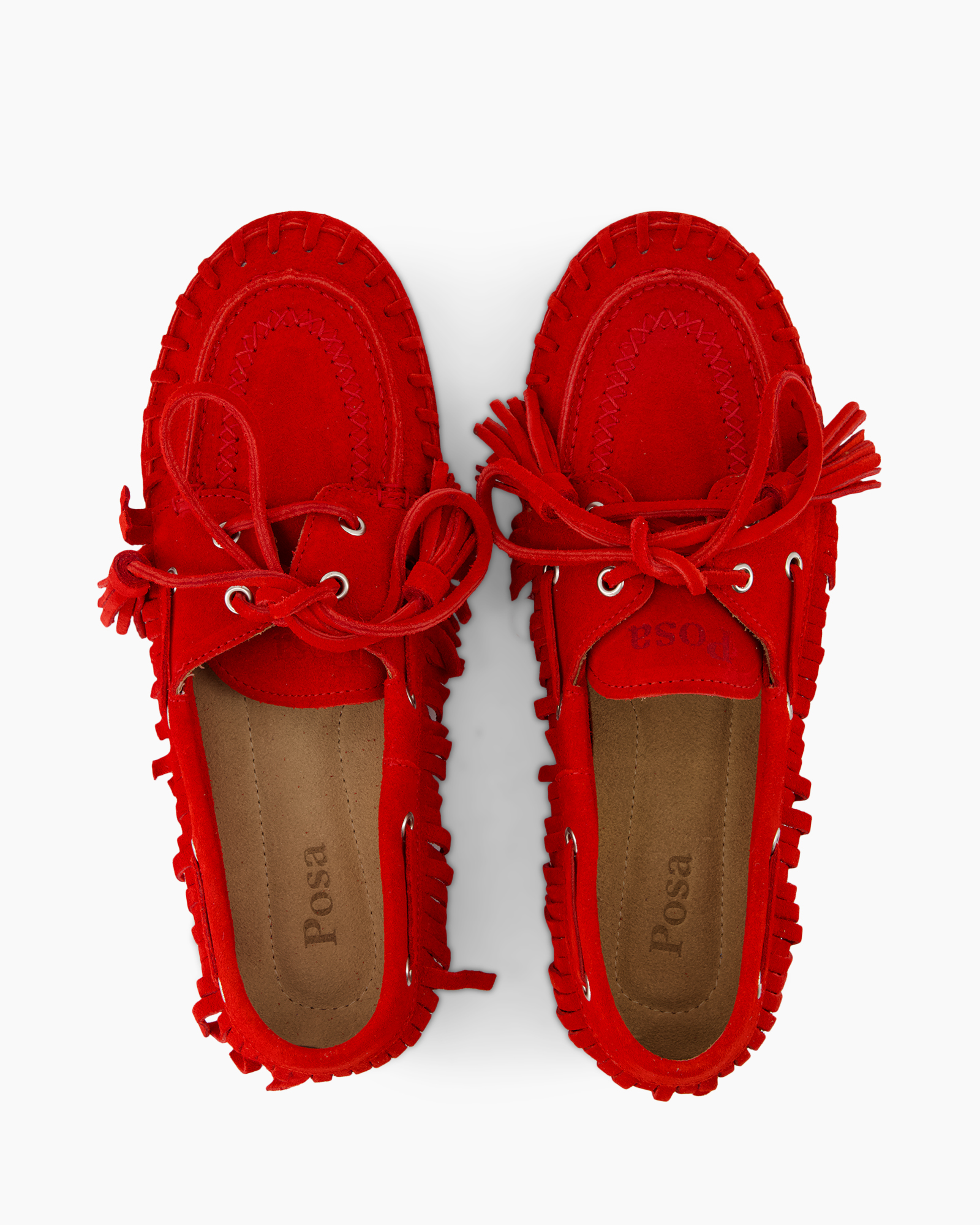 moccasins, loafers, red, fringe, leather