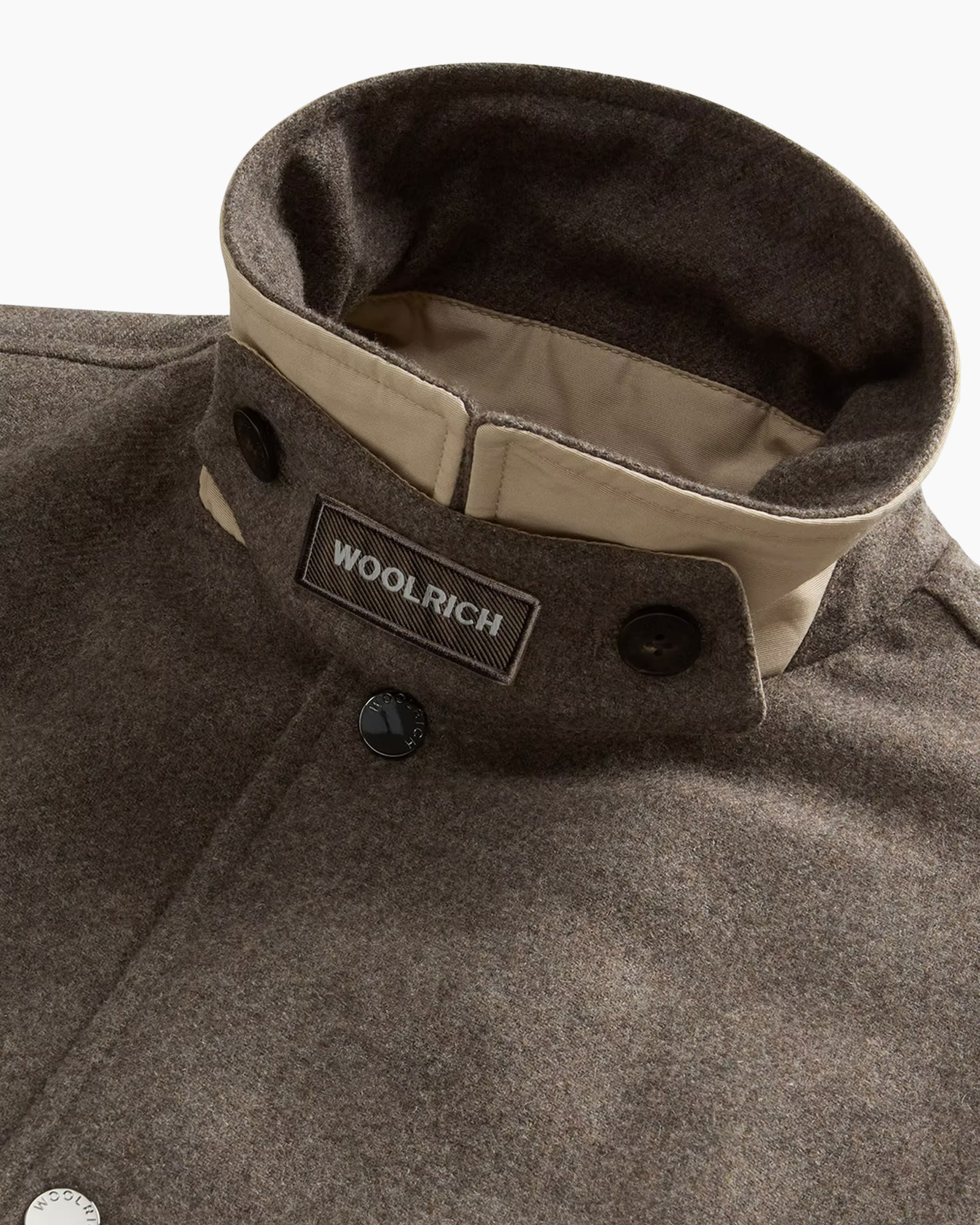 wollen jas, kraag, knopen, bruin, buitenkleding