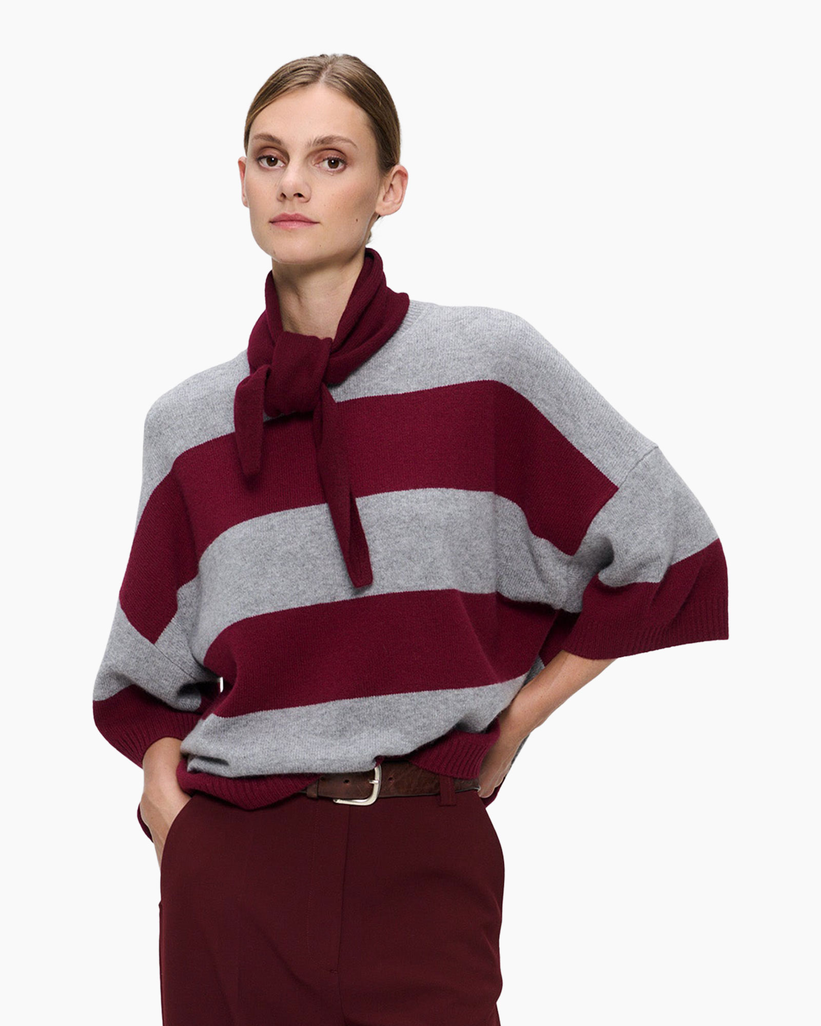 Pullover Fine Wool Dawson Grijs
