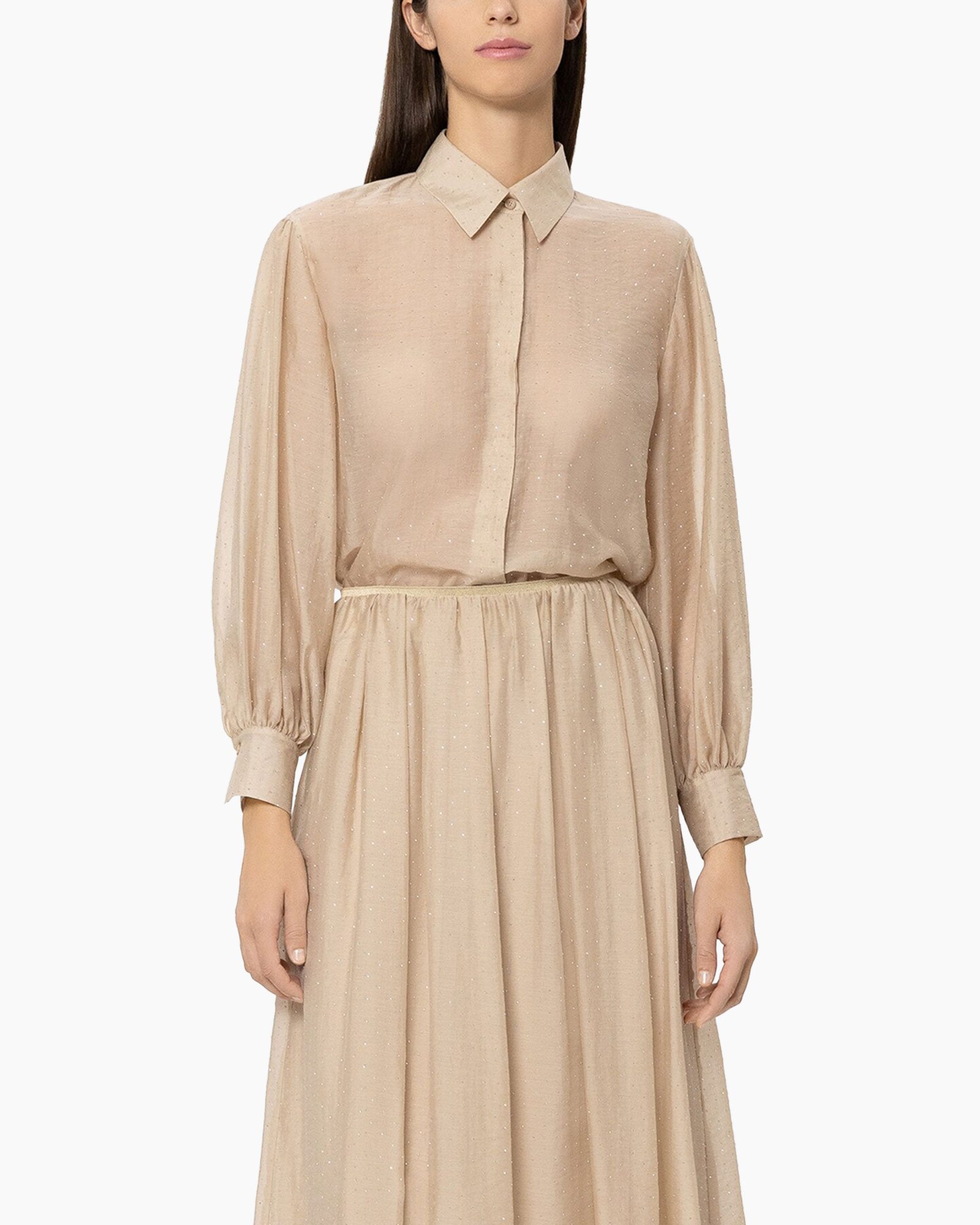 Blouse 238657/3805-0 Taupe