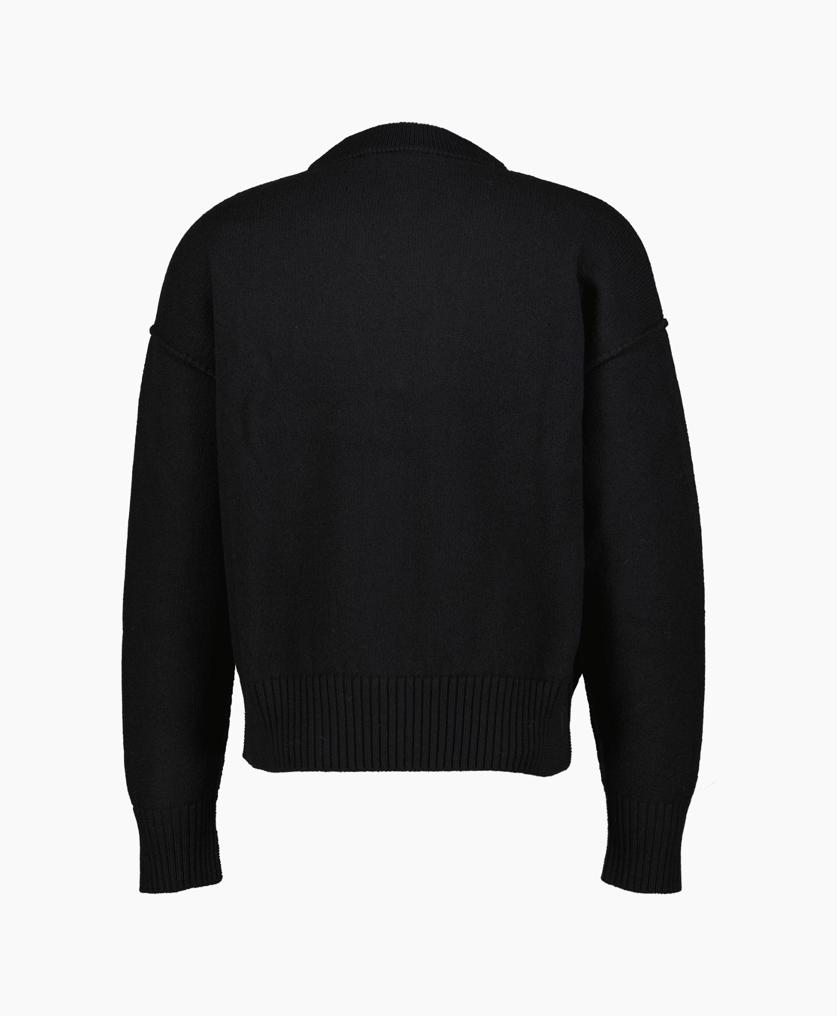 Ami Vest Red Adc Cardigan Wool Merino Donker Blauw