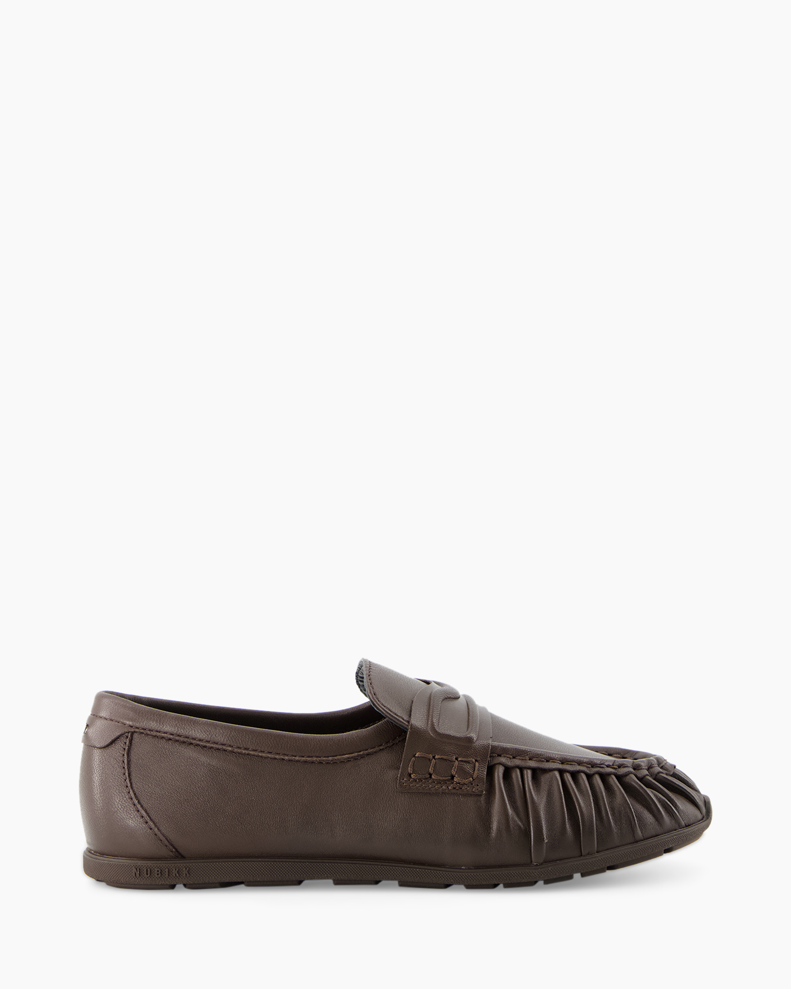 loafer, moccasin, slip-on, bruin, leer