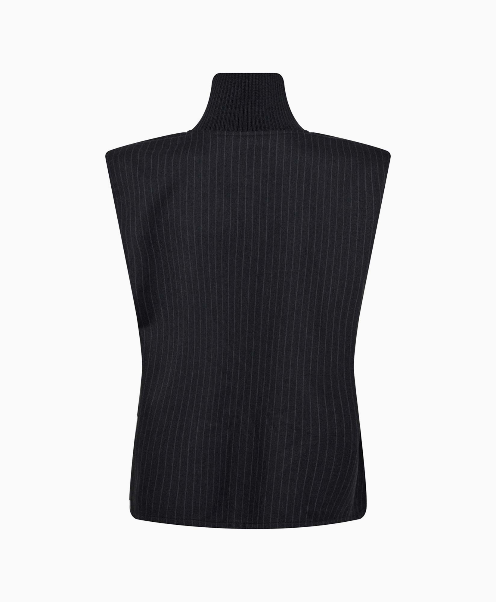 Co'couture Top Ida Pin Stripe Donker Grijs