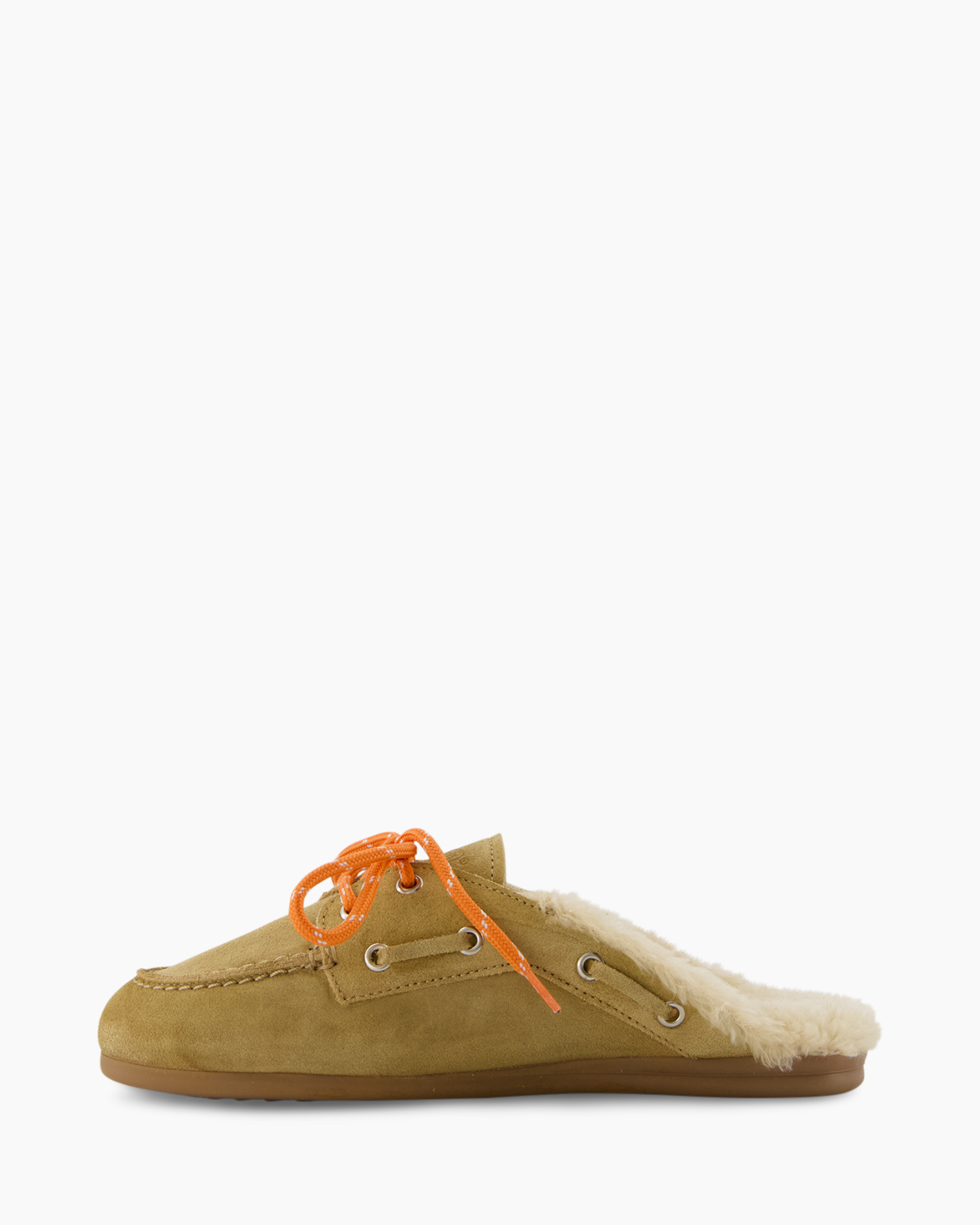 Muiltje Boat Loafer Mule midden bruin