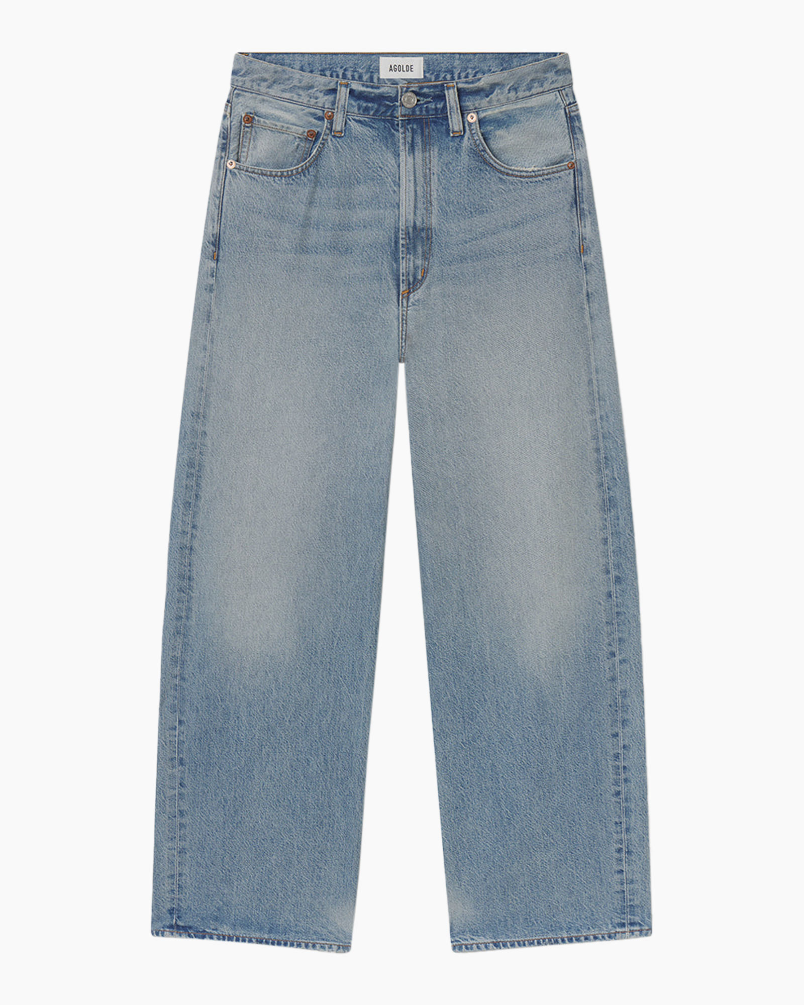 spijkerbroek, denim, licht wash, rechte pijp, vijfzakken